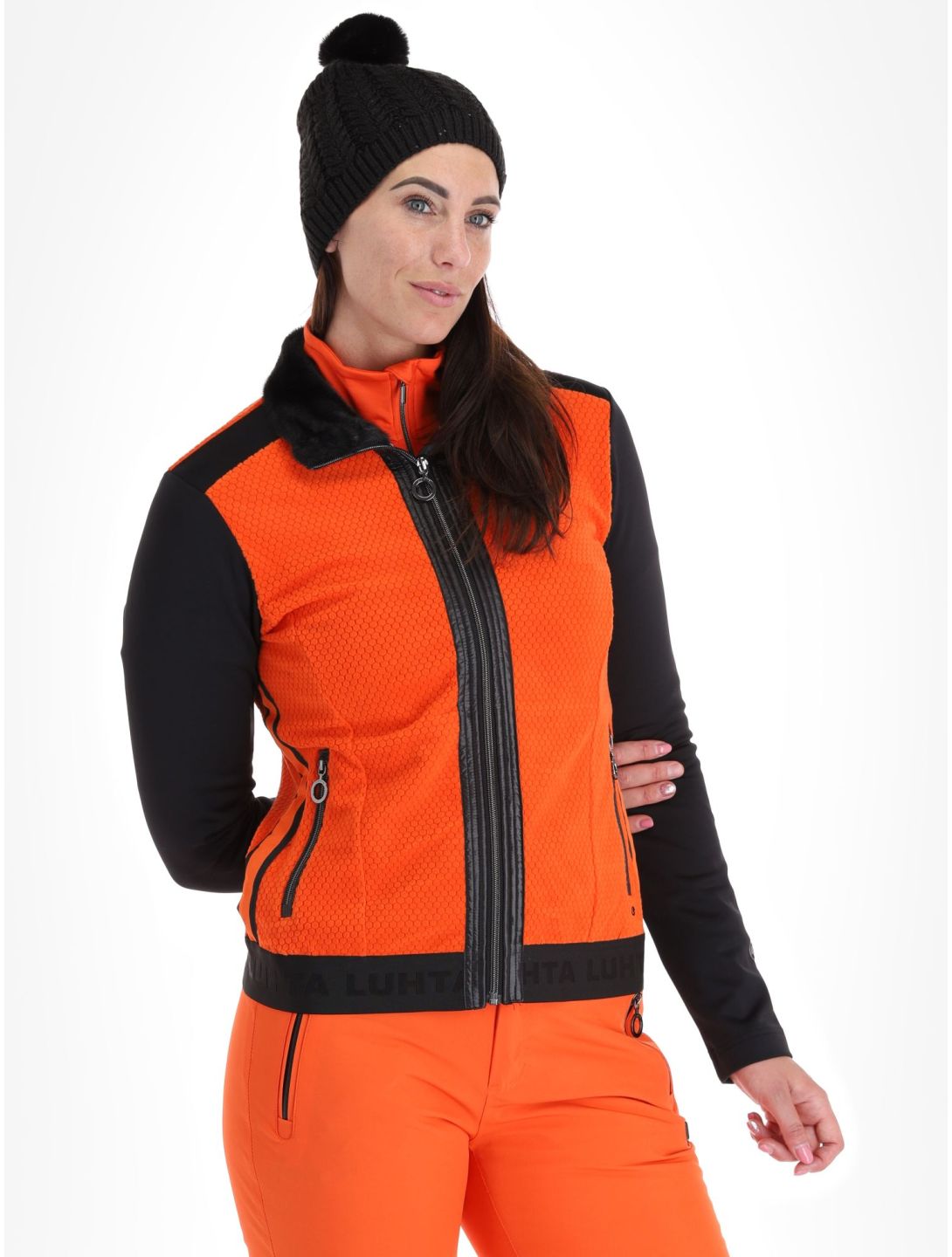 Luhta, Lainiotunturi Jacke Damen Orange orange, schwarz 