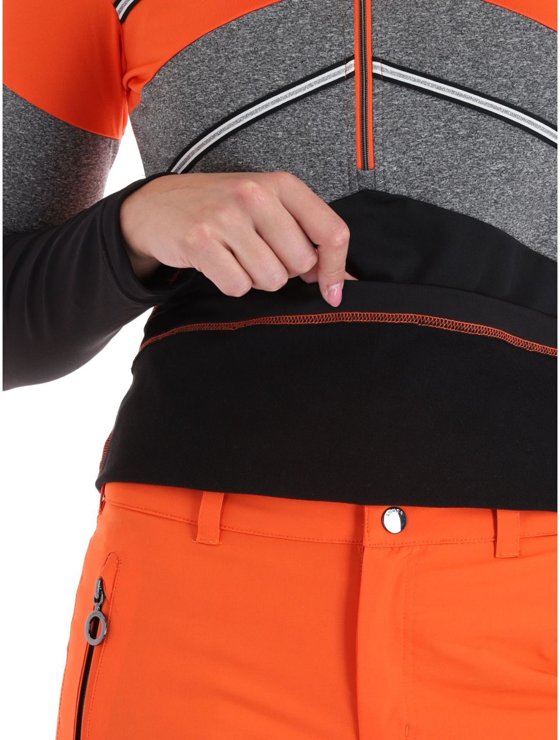 Luhta, Levi Pullover Damen Orange grau, orange, schwarz 