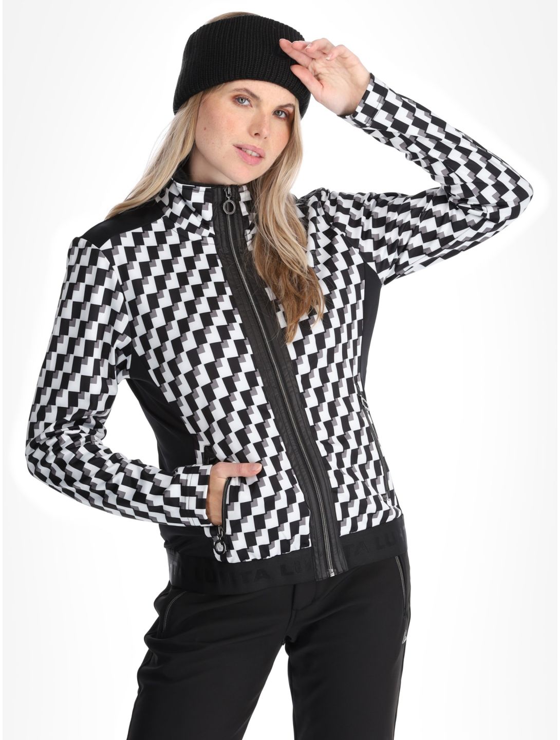 Luhta, Lompola Jacke Damen Black / White schwarz, weiß 