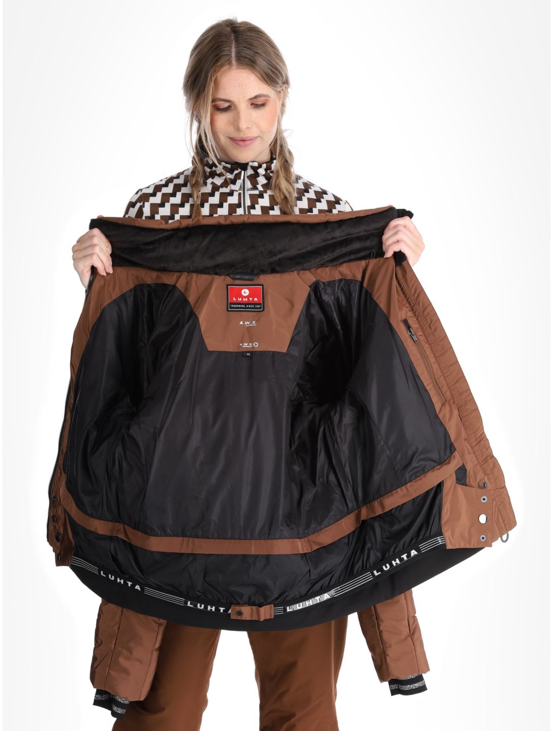 Luhta, Halhola Skijacke Damen Chocolat braun 