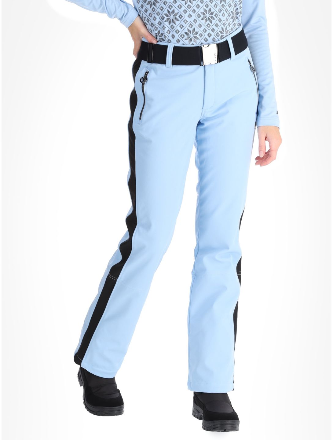 Luhta, Reututunturi Softshell Skihose Damen Light Blue blau 