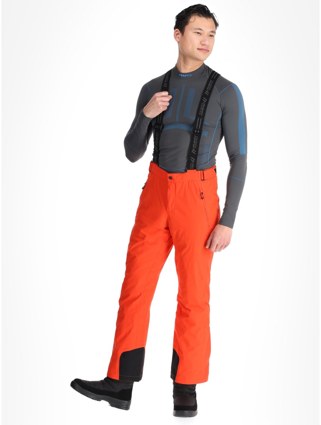 Maier Sports, Anton 2.1 Skihose Herren Paprika Flame orange 