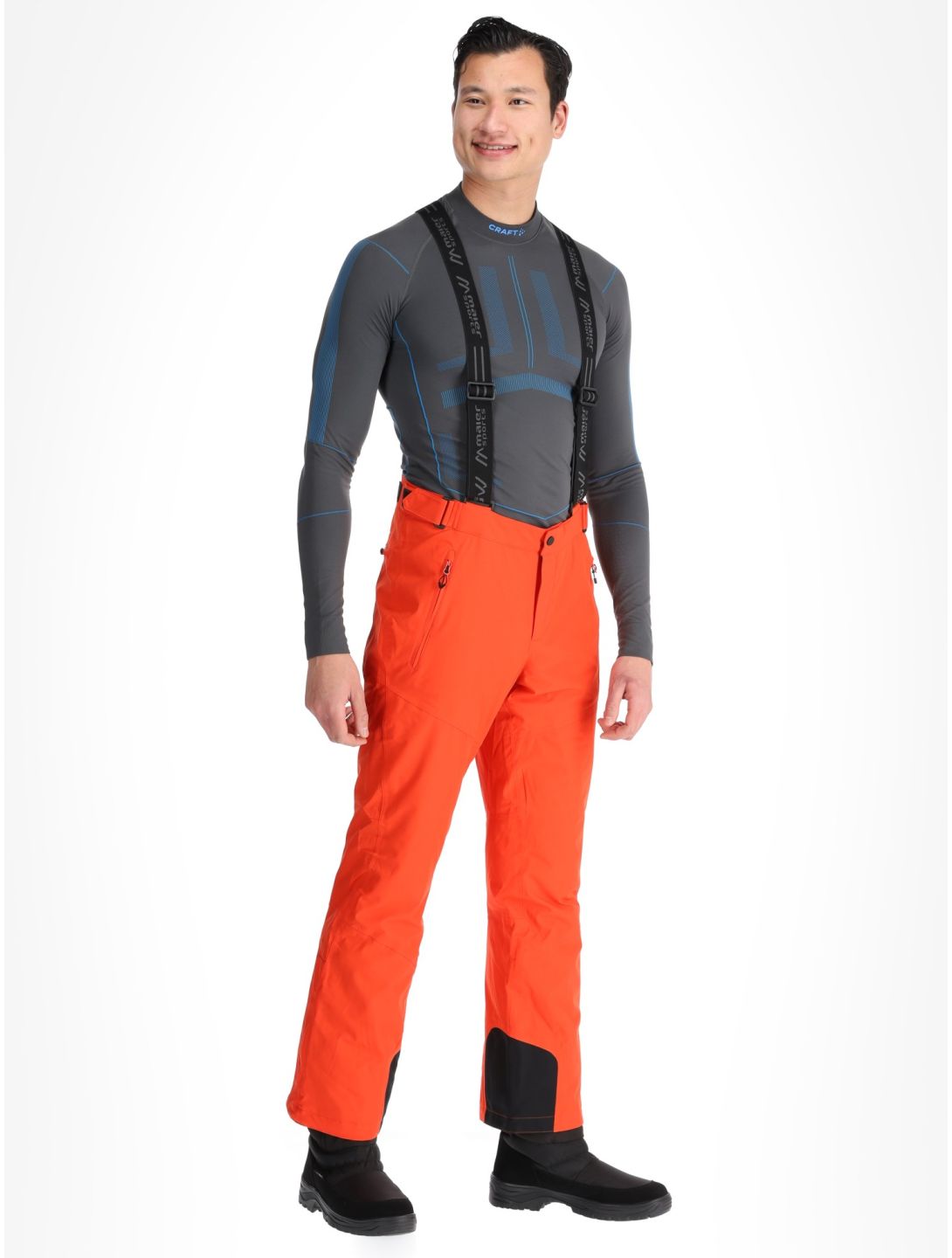 Maier Sports, Anton 2.1 Skihose Herren Paprika Flame orange 