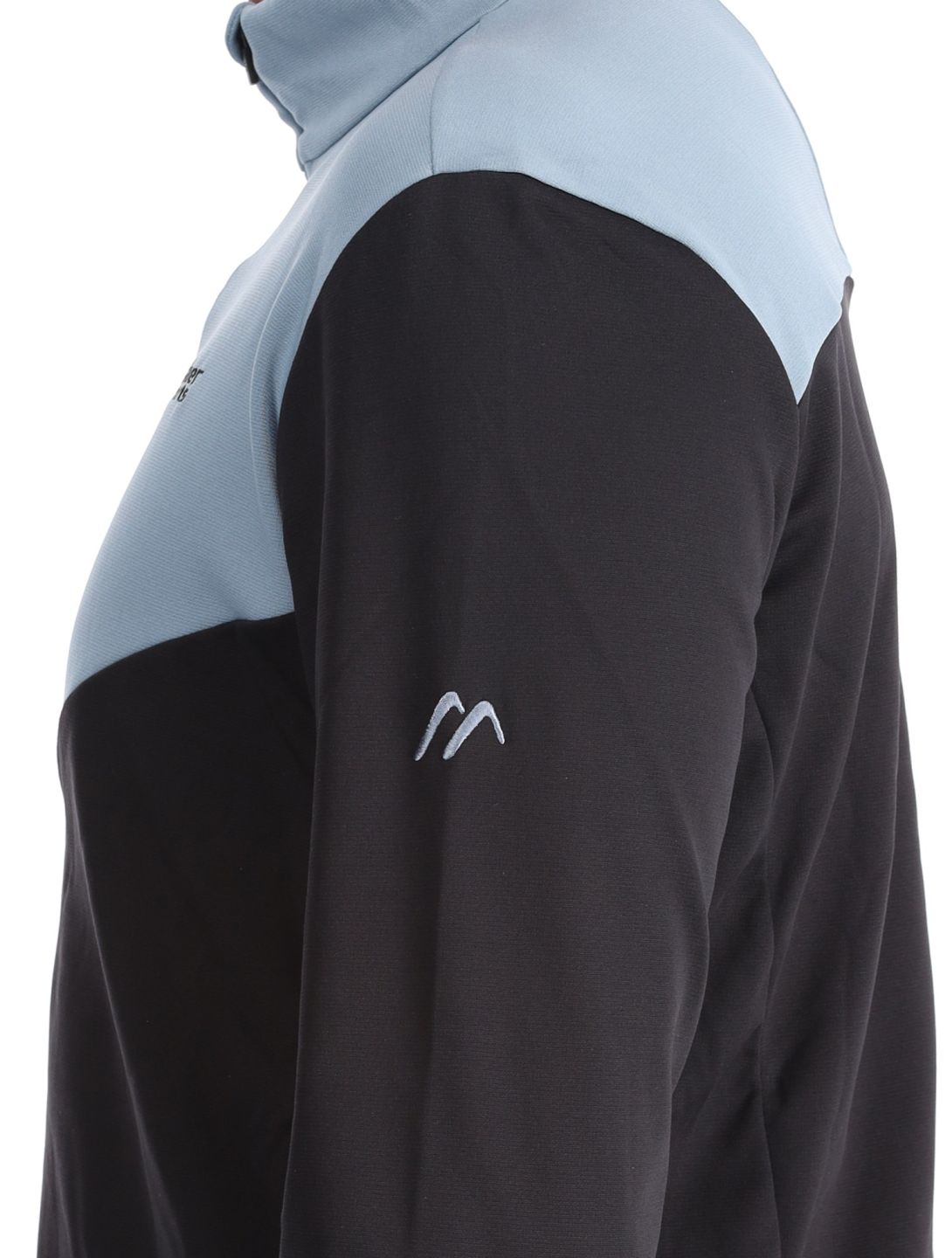 Maier Sports, Felian Pullover Herren Black / Stormy Sea blau, schwarz 