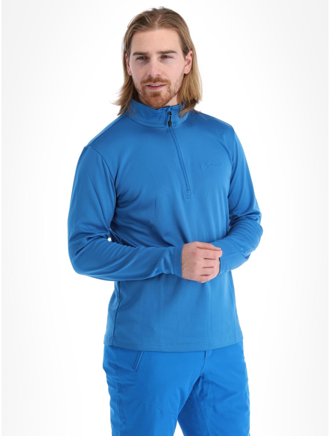 Maier Sports, Felix Pullover Herren Imperial Blue blau 