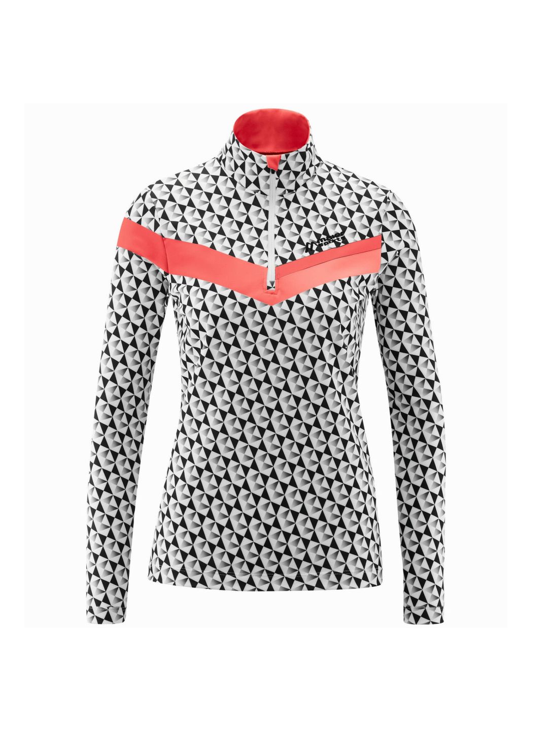 Maier Sports, Nuna Pullover Damen print rot/schwarz