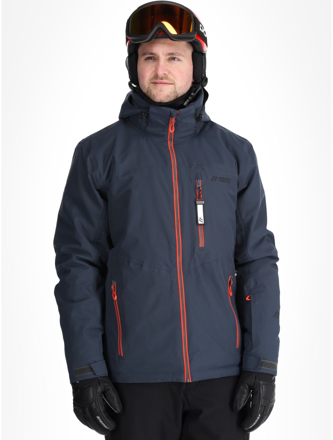 Maier Sports, Oravice Skijacke Herren Graphite / Paprika Flame grau, orange 