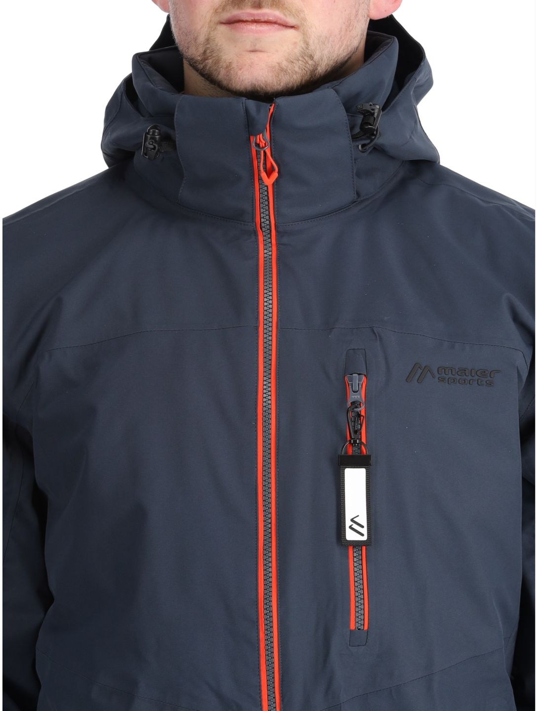 Maier Sports, Oravice Skijacke Herren Graphite / Paprika Flame grau, orange 