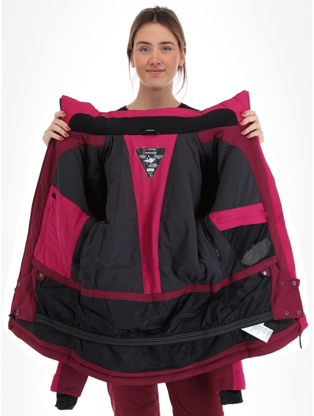 Maier Sports, Pinilla Skijacke Damen Cherry/Magenta burgund, violett 