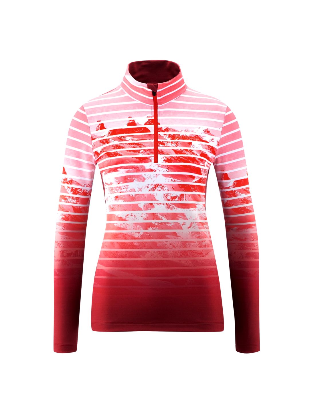 Maier Sports, Tenya Pullover Damen print rot