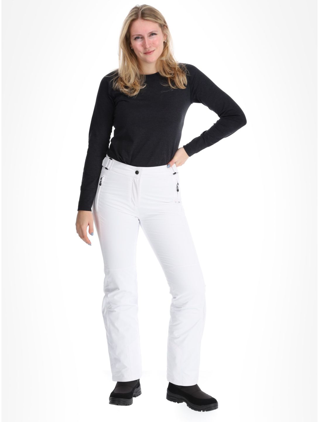 Maier Sports, Vroni Slim 2.0 Skihose Damen White weiß 