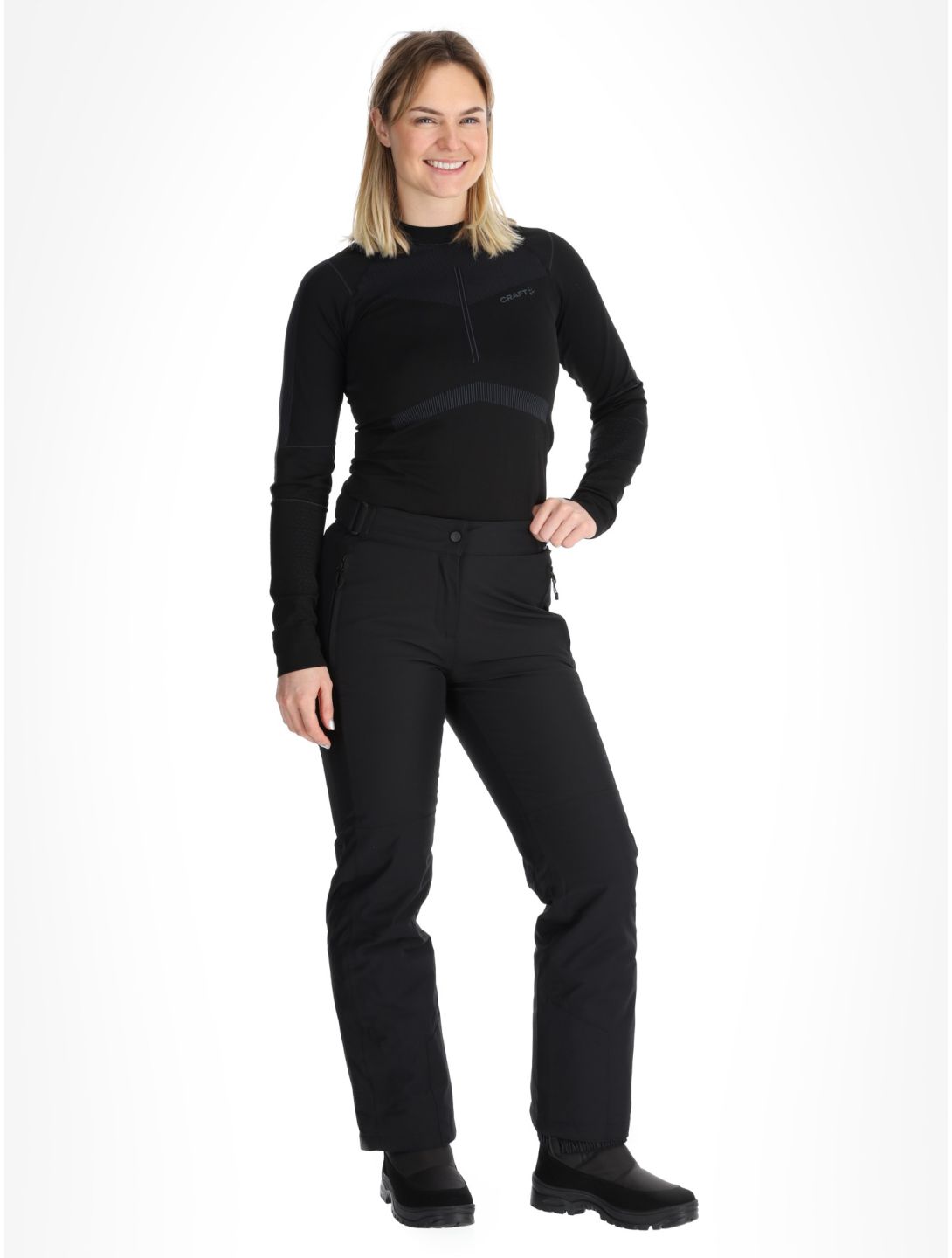 Maier Sports, Vroni Slim 2.0 Skihose kurzes Modell Damen Black schwarz 