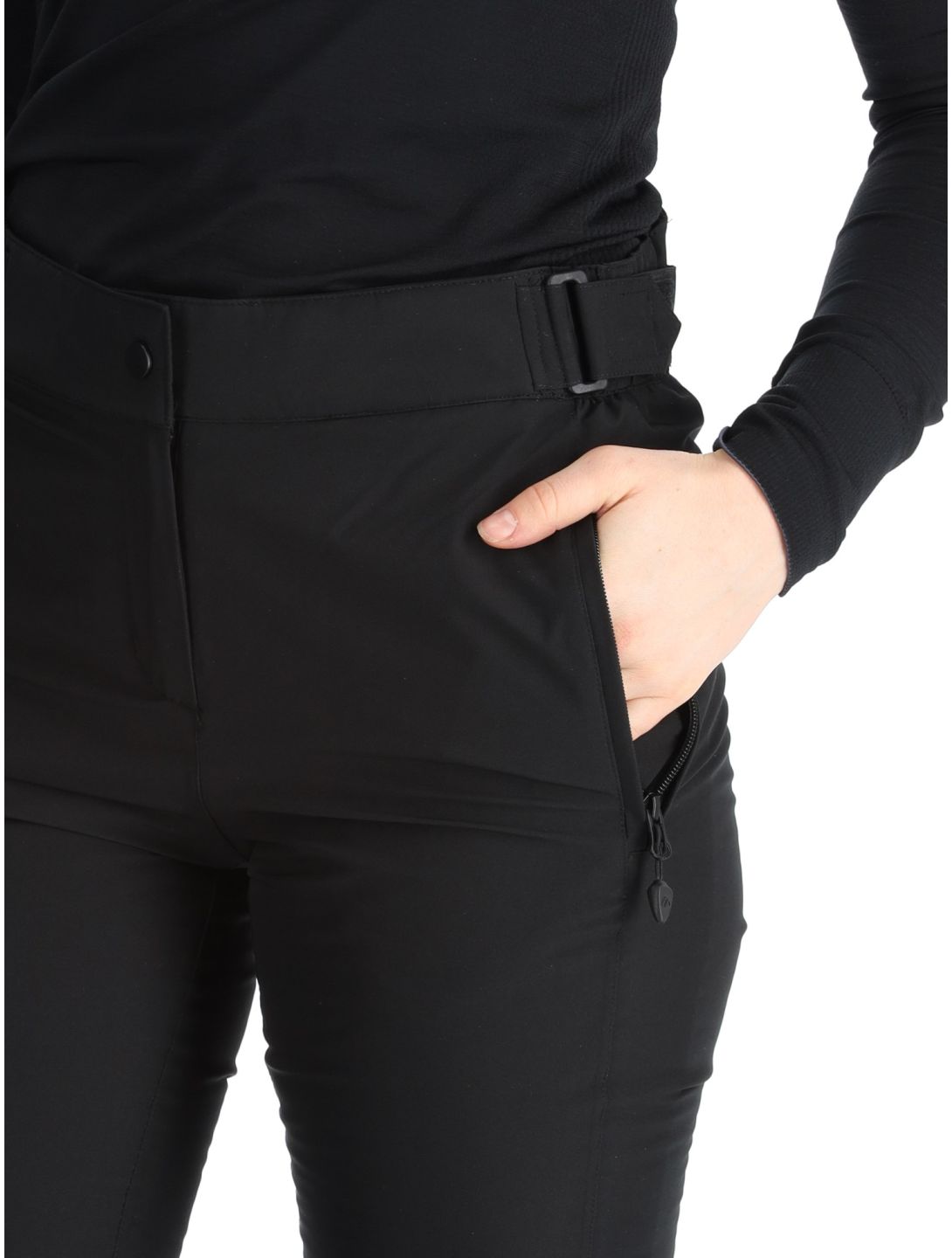 Maier Sports, Vroni slim Skihose Damen Black schwarz 