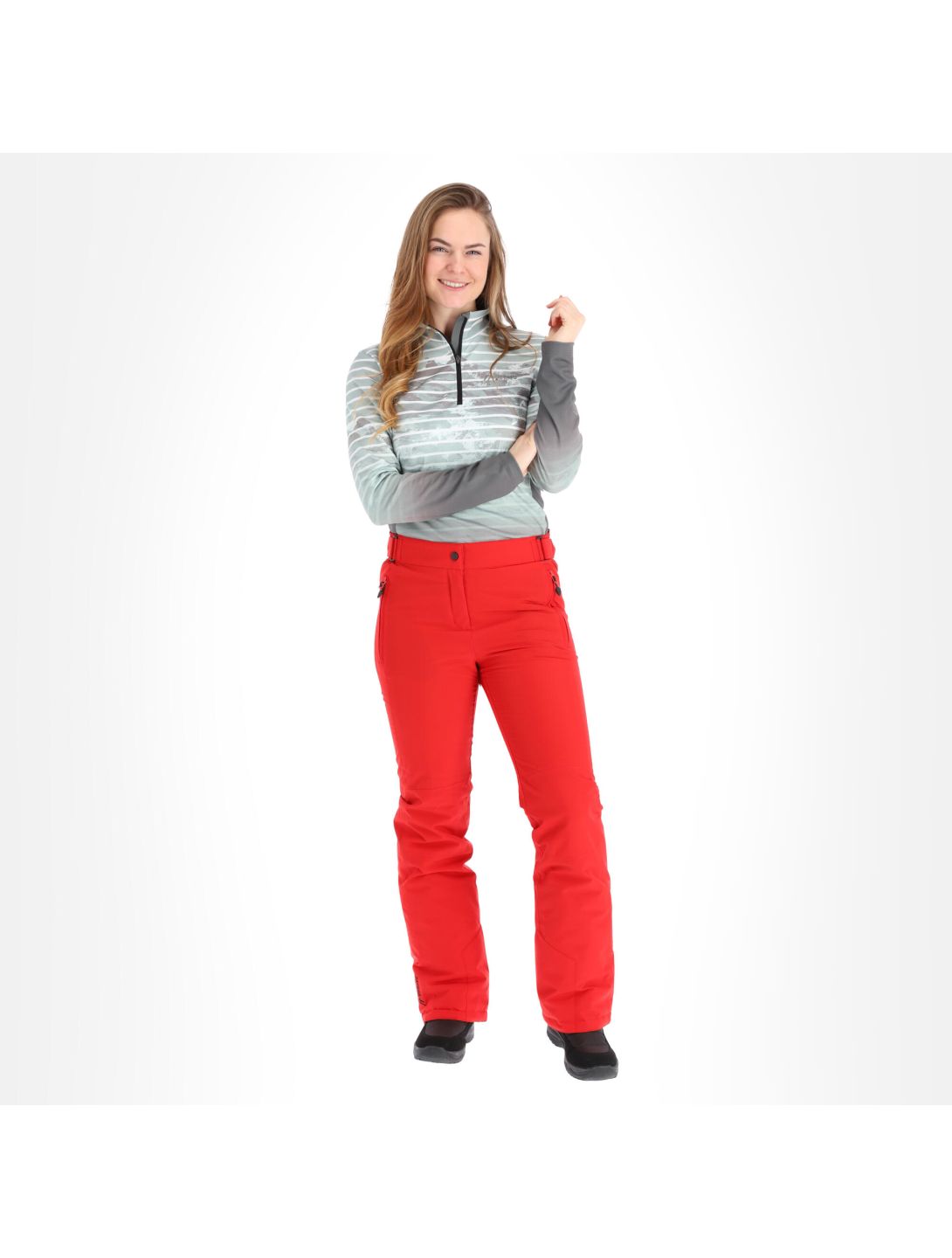 Maier Sports, Vroni Slim Skihose kurzes Modell Damen tango rot