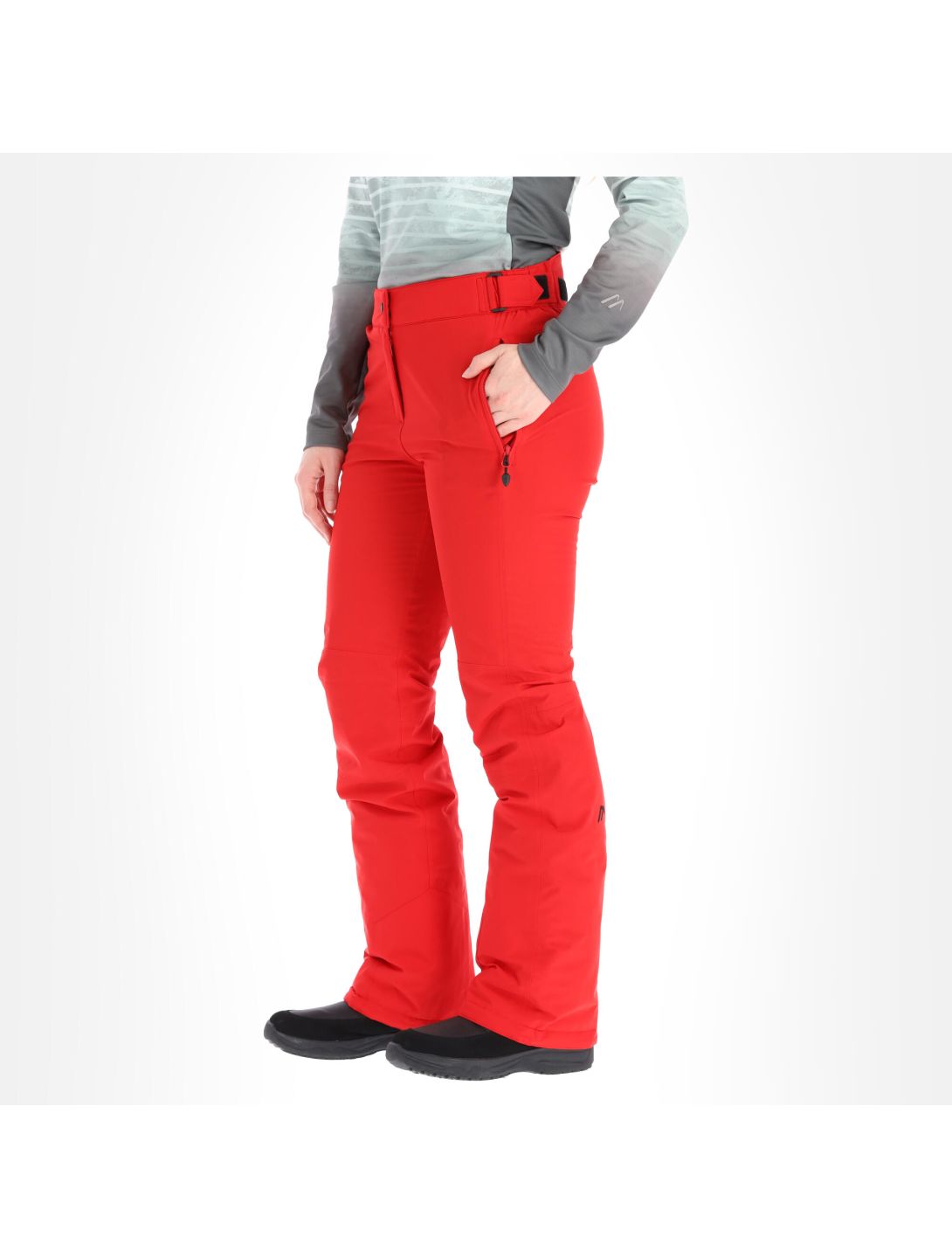 Maier Sports, Vroni Slim Skihose kurzes Modell Damen tango rot