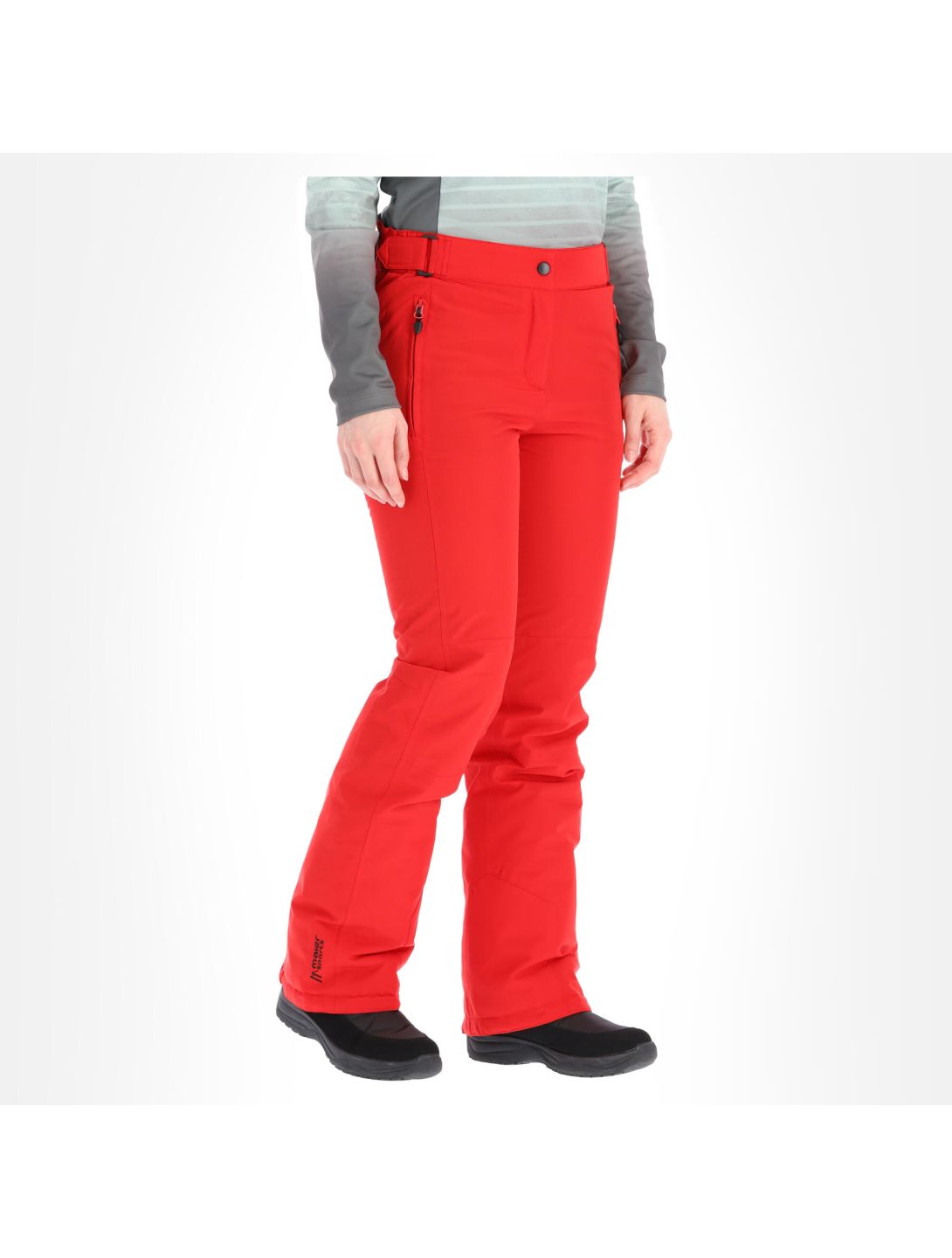 Maier Sports, Vroni Slim Skihose kurzes Modell Damen tango rot