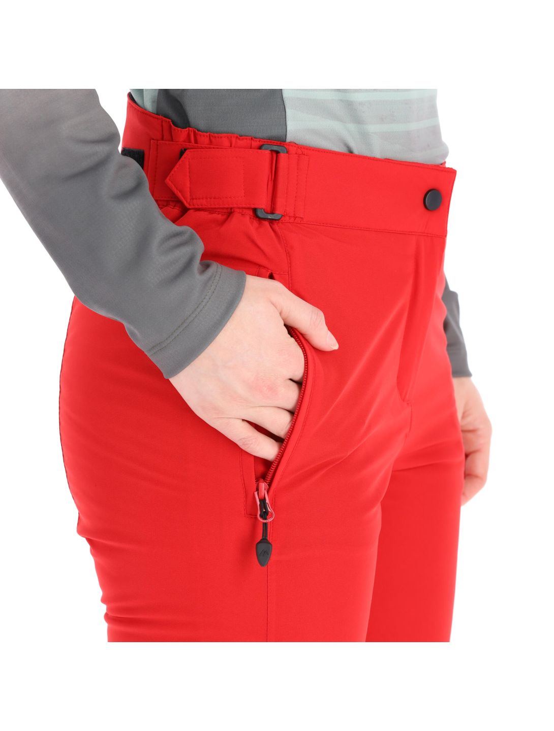 Maier Sports, Vroni Slim Skihose kurzes Modell Damen tango rot