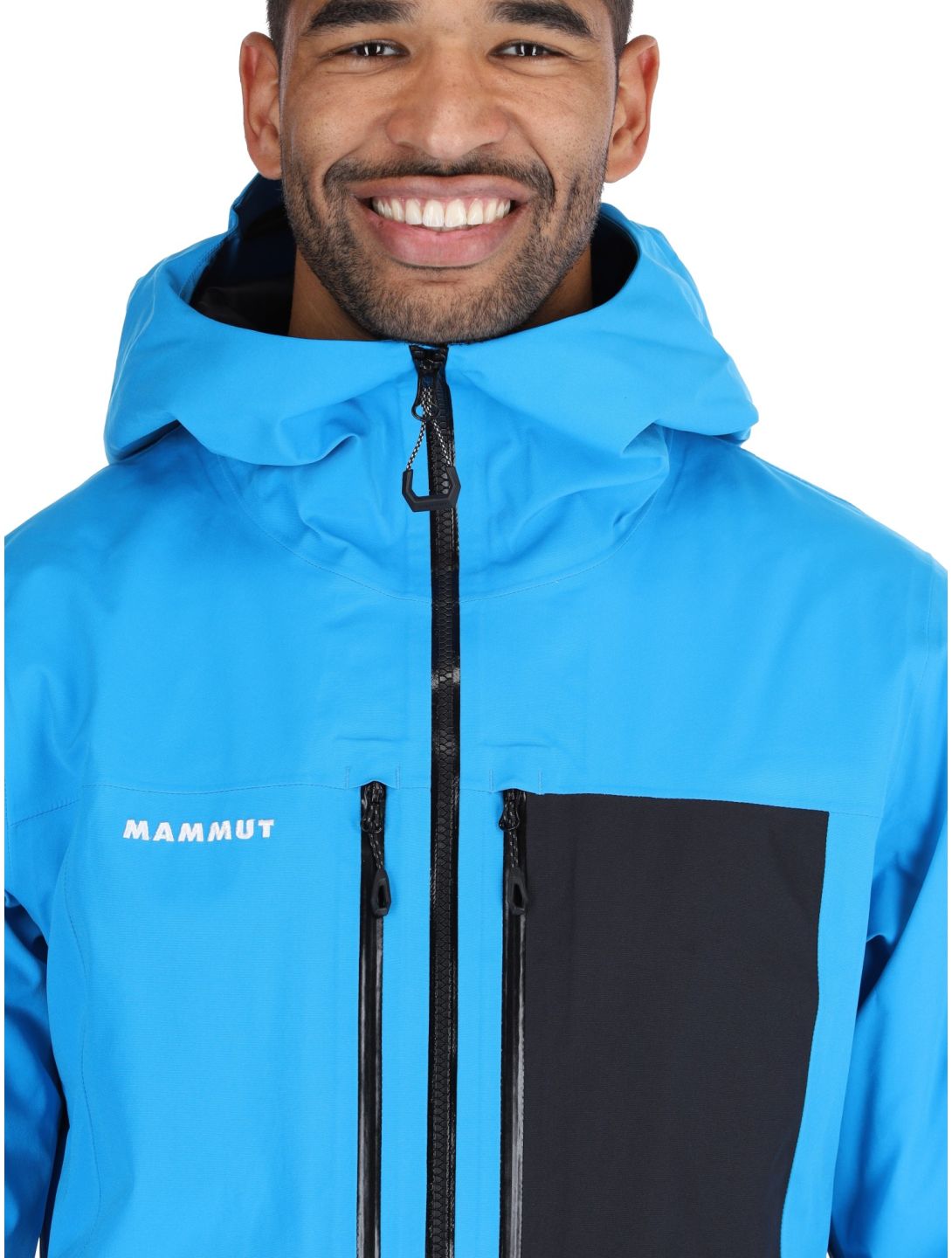 Mammut, Stoney HS Thermo Hooded Skijacke Herren Glacier Blue / Black blau, schwarz 