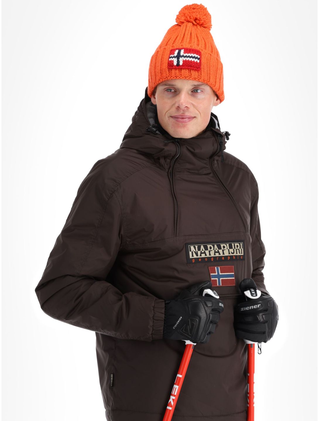 Napapijri, Northfarer 2.0 Wint Winter Anorak Herren Brown Ebony grau 