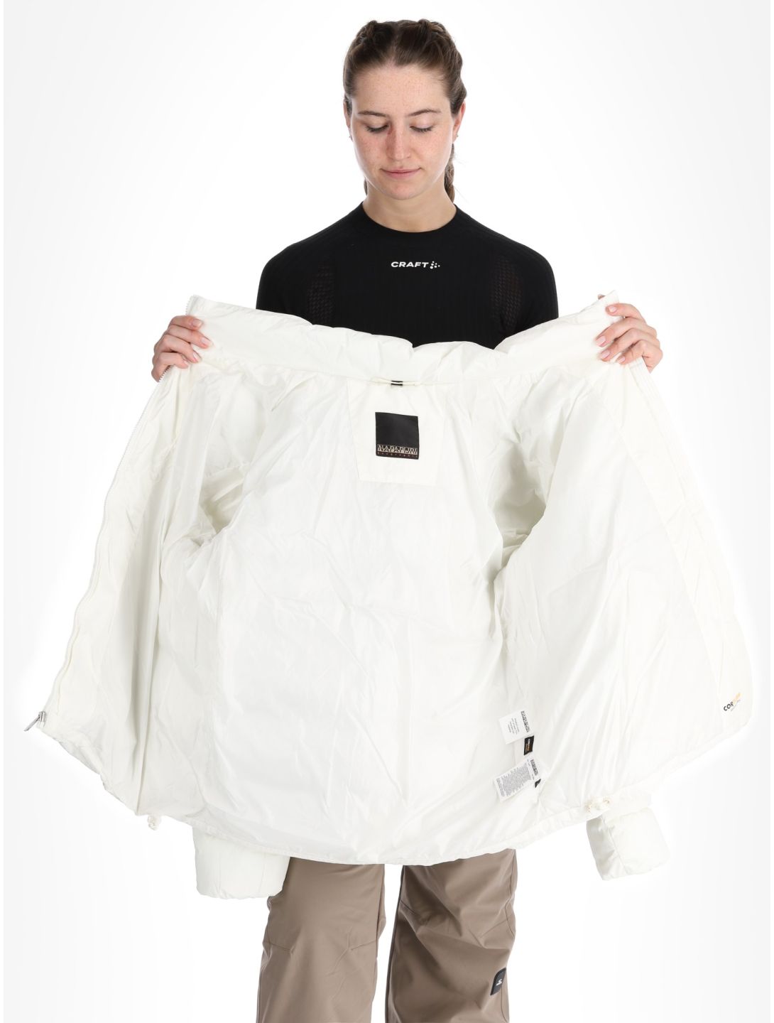 Napapijri, Puffer open W Skijacke Damen White Heron weiß 