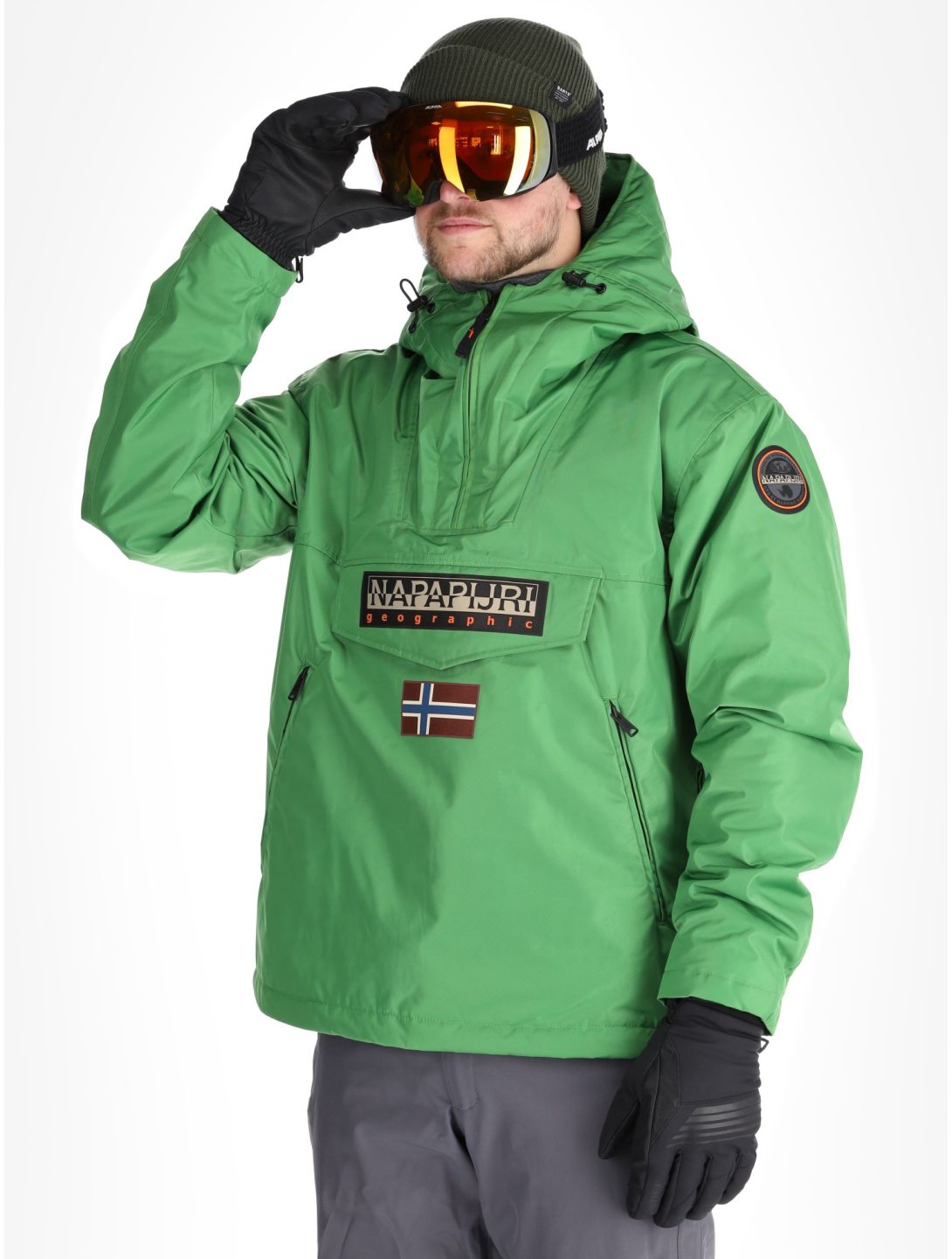 Napapijri, Rainforest Next Winter Anorak Herren Kelly Green grün 