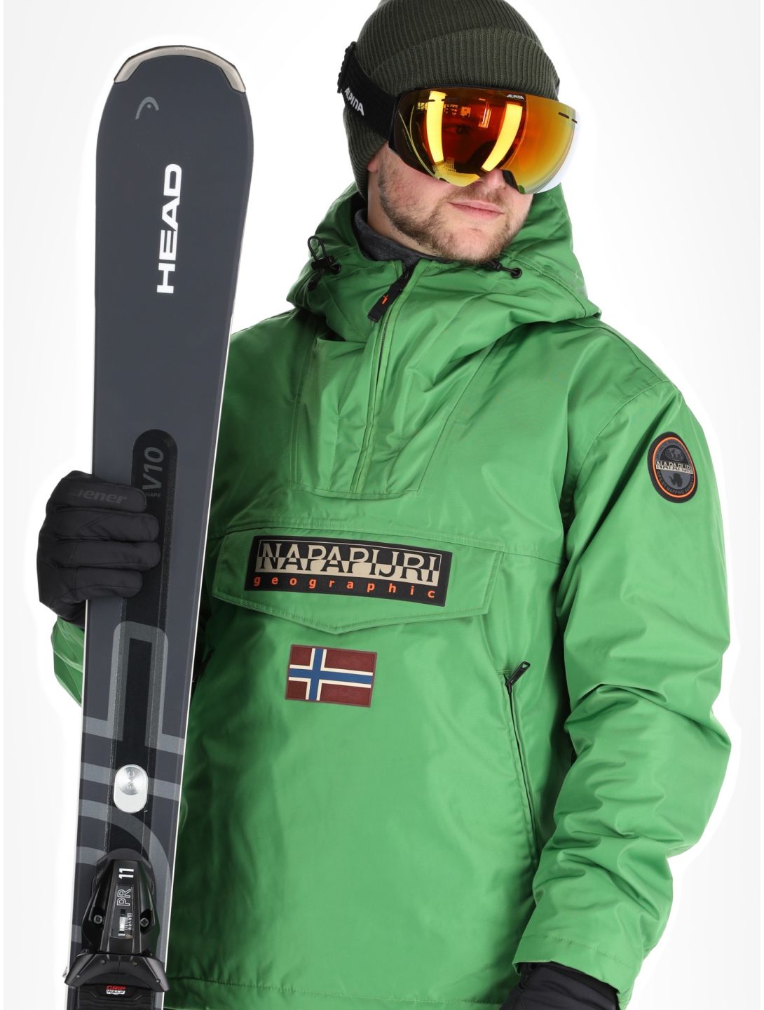 Napapijri, Rainforest Next Winter Anorak Herren Kelly Green grün 