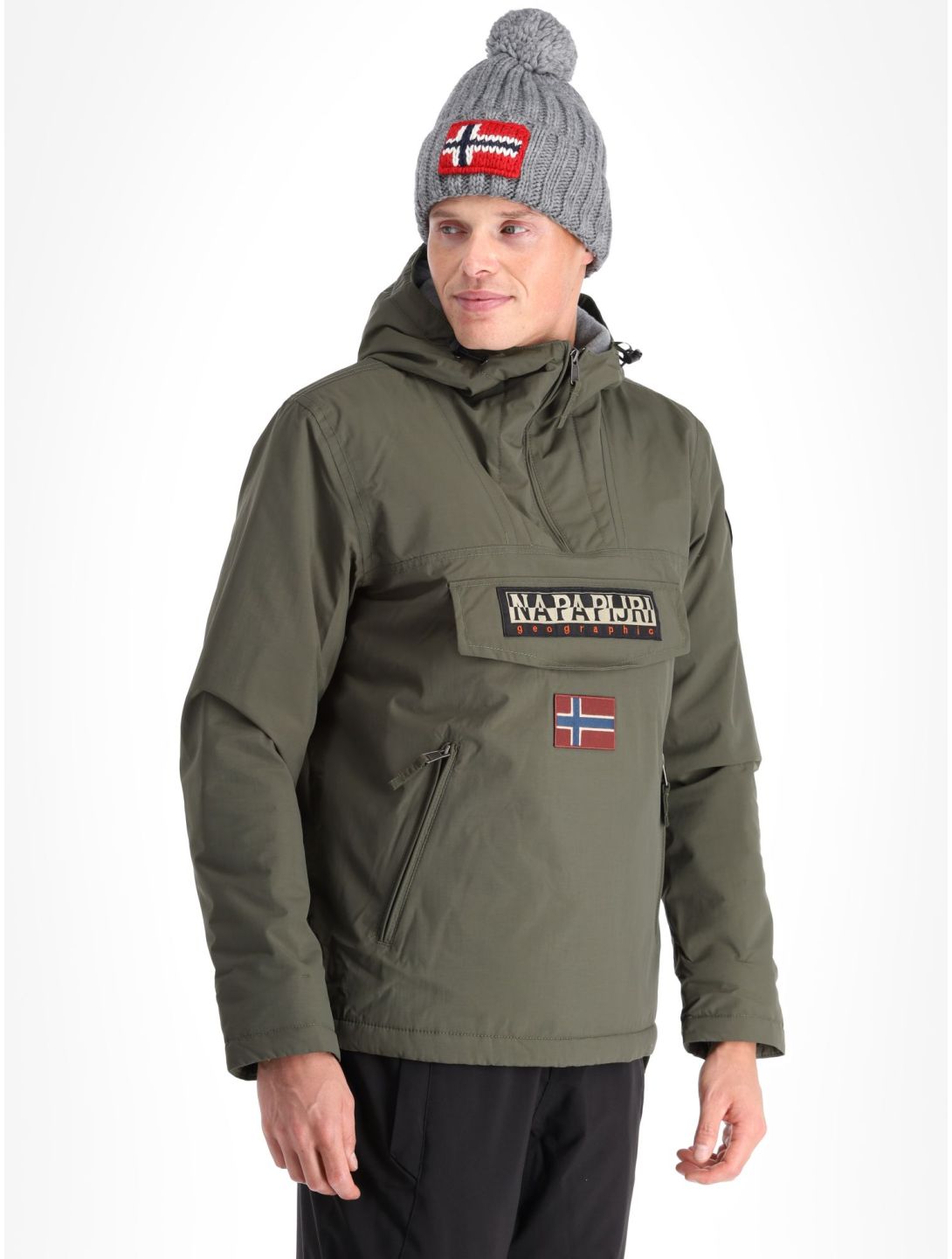 Napapijri, Rainforest Pocket 2 Winter Anorak Herren Green Depths grün 