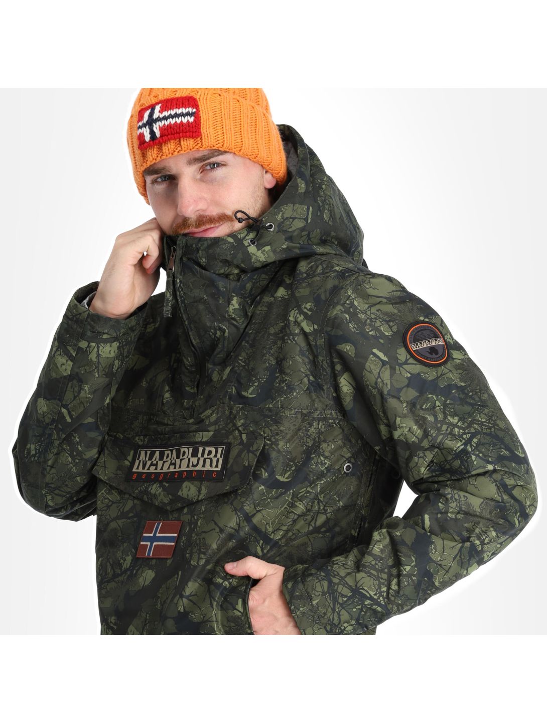 Napapijri, Rainforest Pocket Prt 2 (2022/2023) Winter Anorak Herren camo grün 