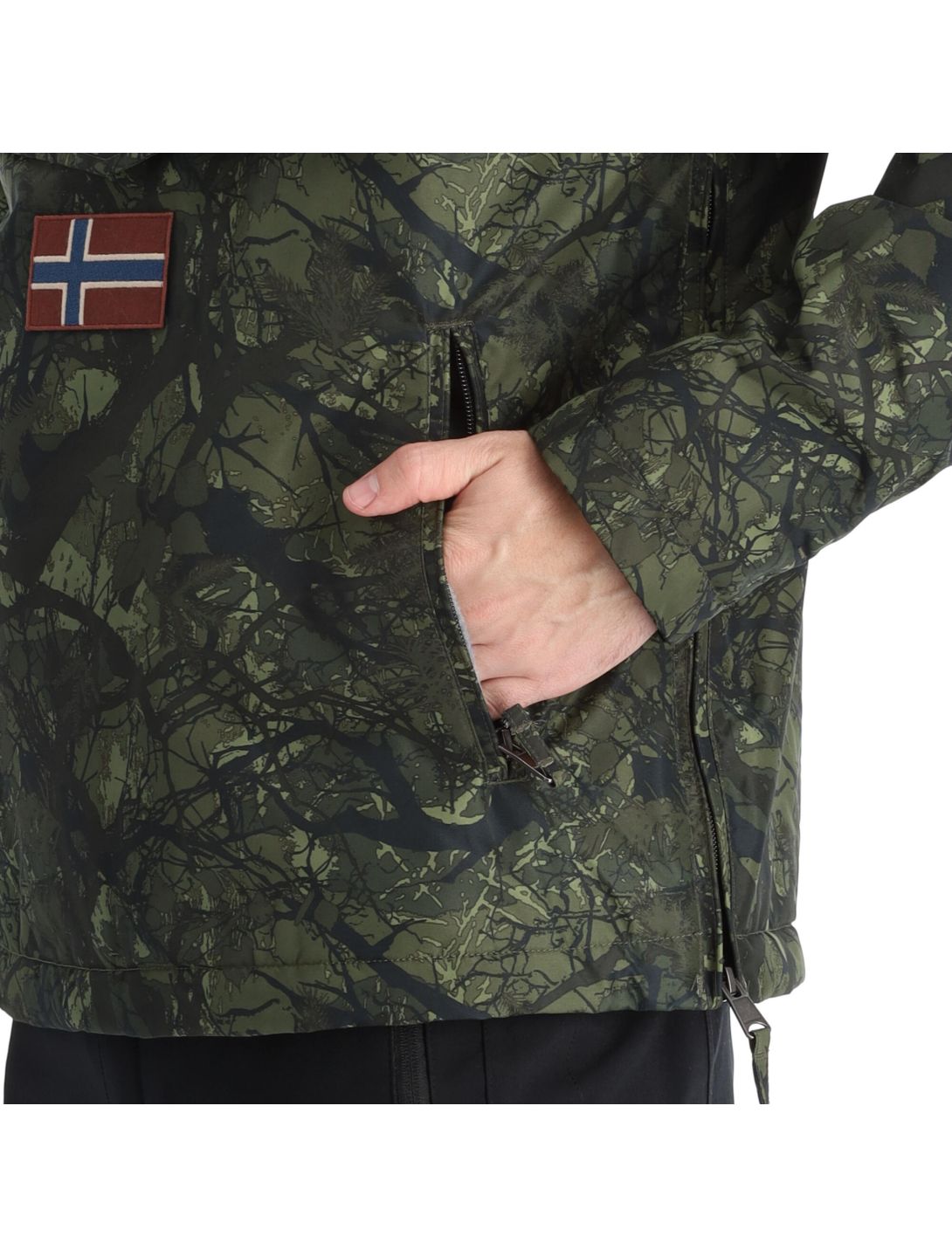 Napapijri, Rainforest Pocket Prt 2 (2022/2023) Winter Anorak Herren camo grün 