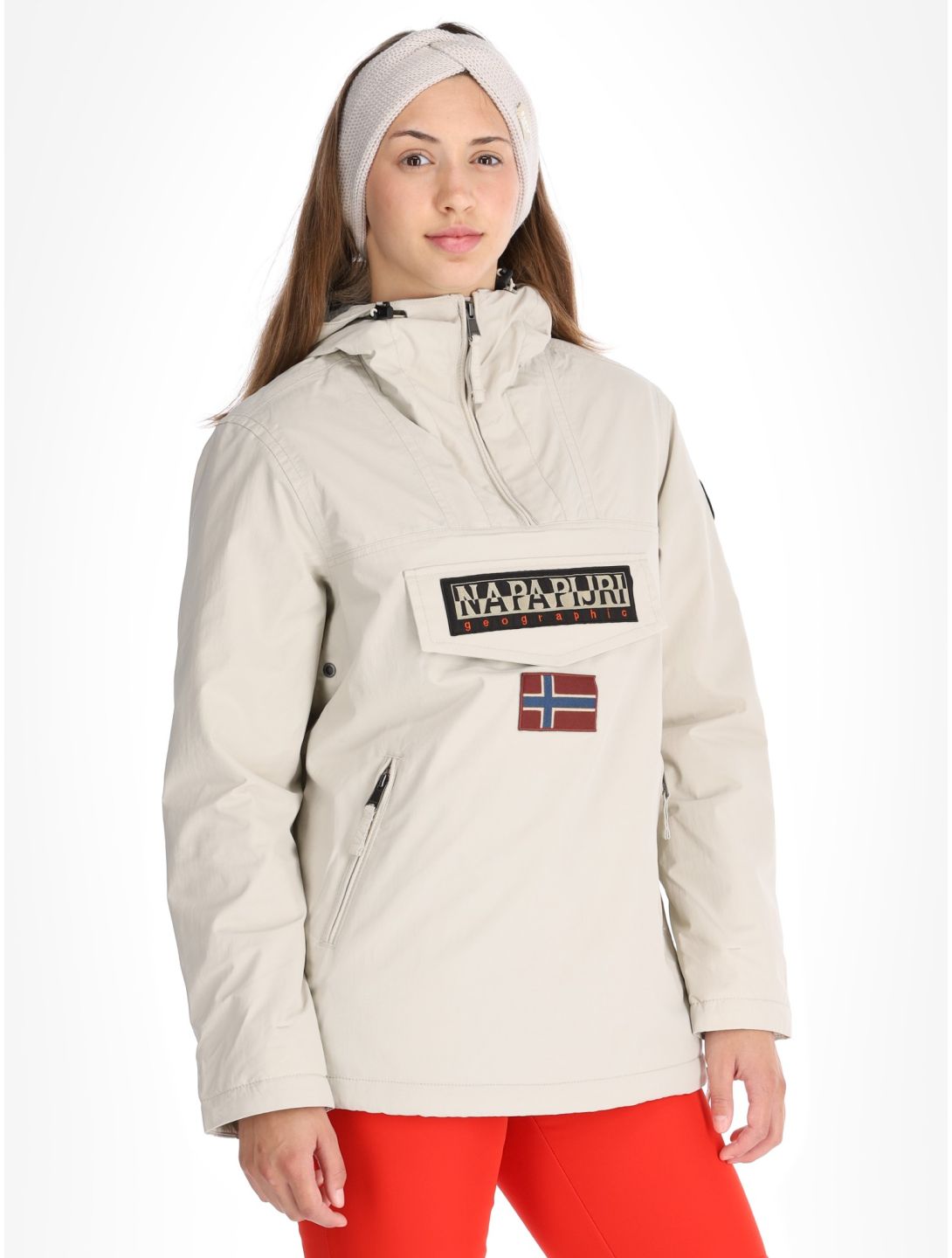 Napapijri, Rainforest W Pkt 4 Winter Anorak Damen Beige Silver beige 