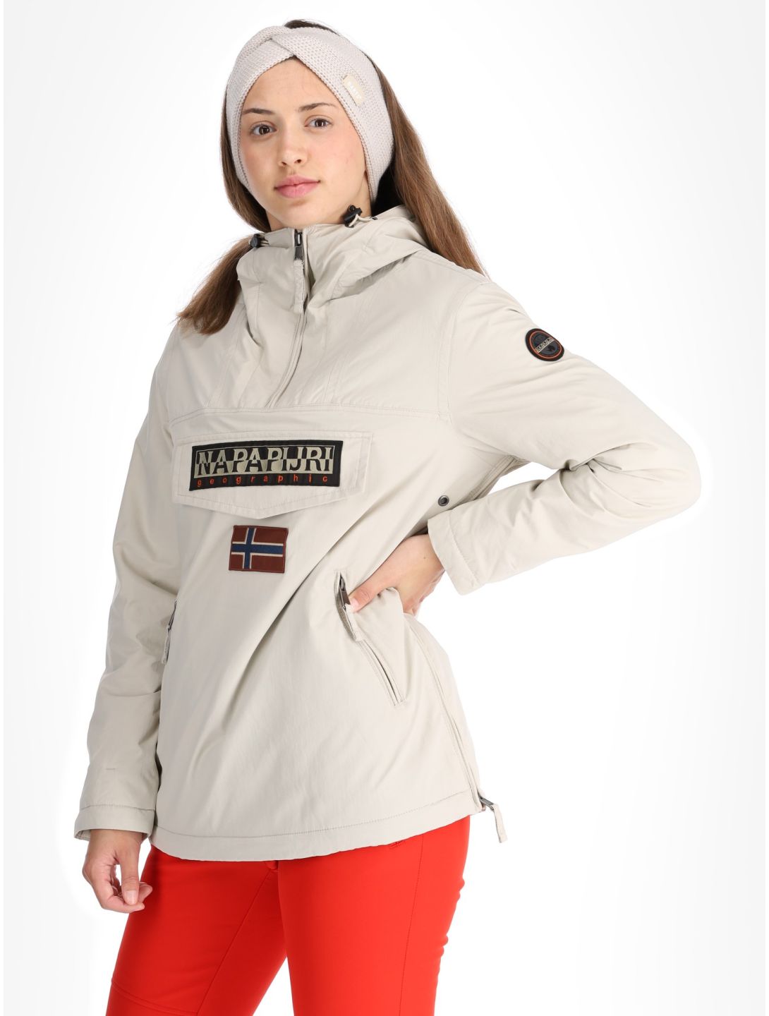 Napapijri, Rainforest W Pkt 4 Winter Anorak Damen Beige Silver beige 