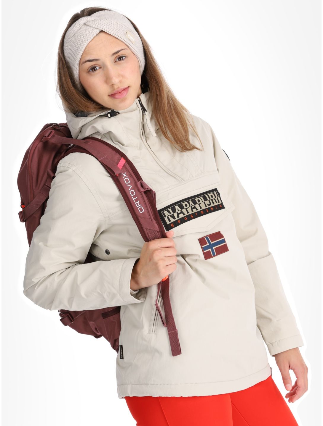 Napapijri, Rainforest W Pkt 4 Winter Anorak Damen Beige Silver beige 