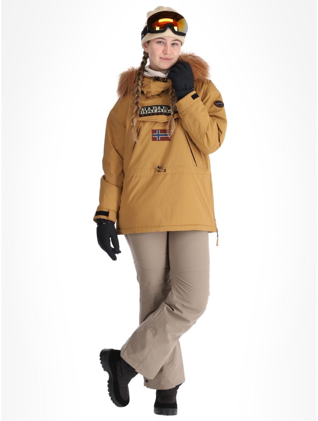 Napapijri, Skidoo W 2.0 Winter Anorak Damen Brown Tobacco braun 