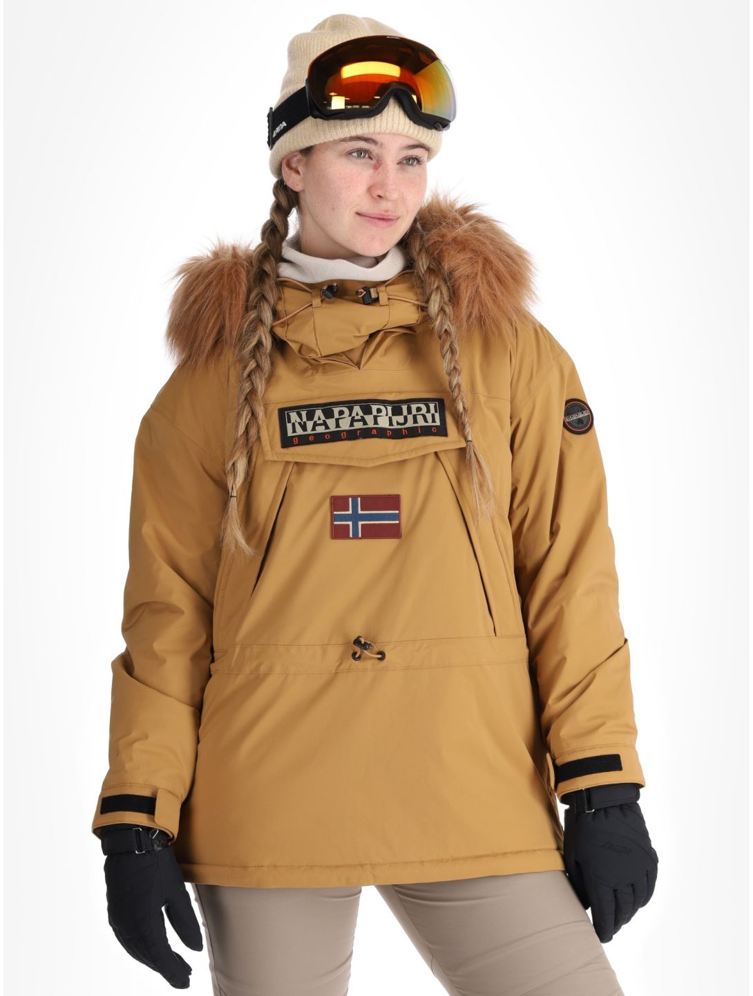 Napapijri, Skidoo W 2.0 Winter Anorak Damen Brown Tobacco braun 