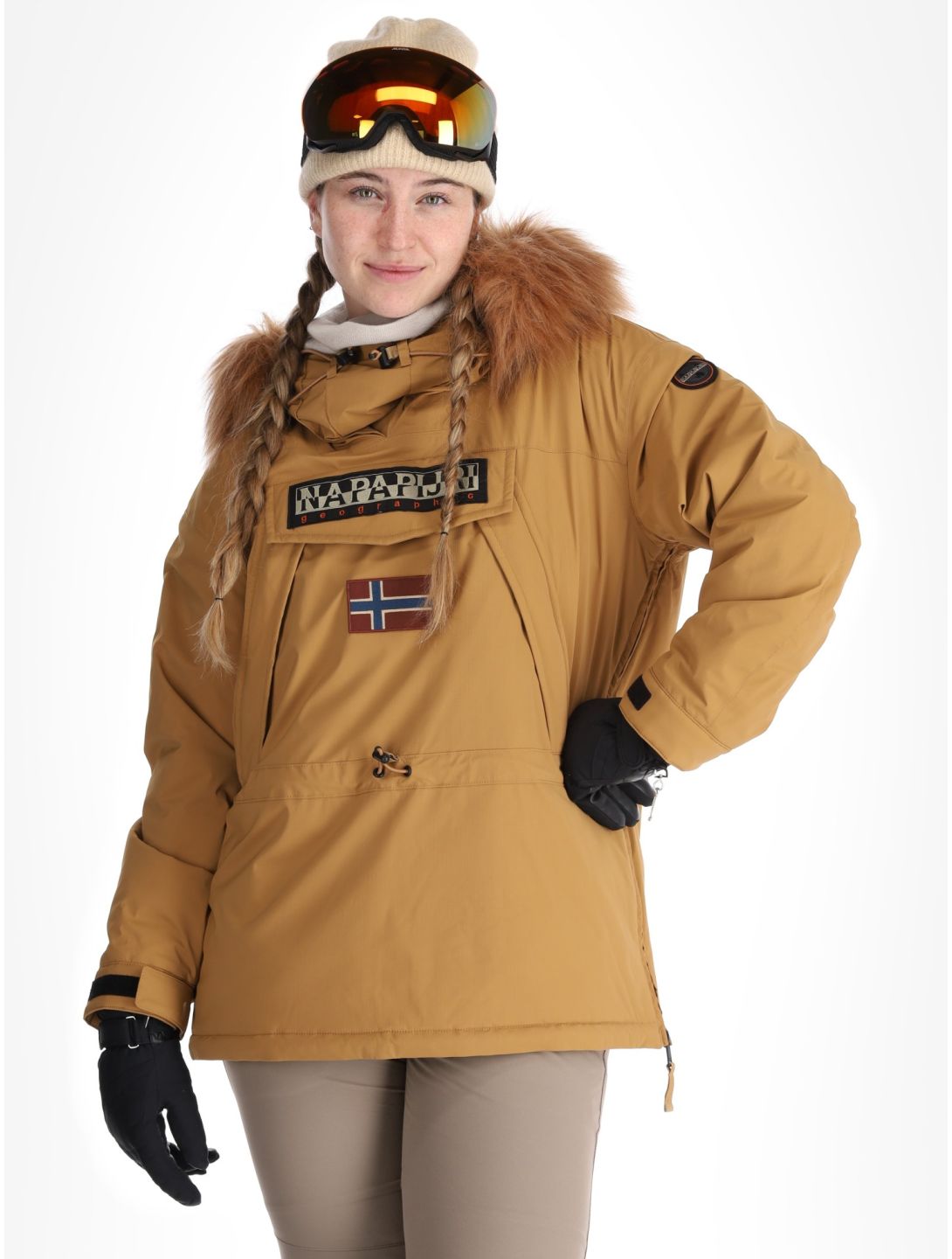 Napapijri, Skidoo W 2.0 Winter Anorak Damen Brown Tobacco braun 