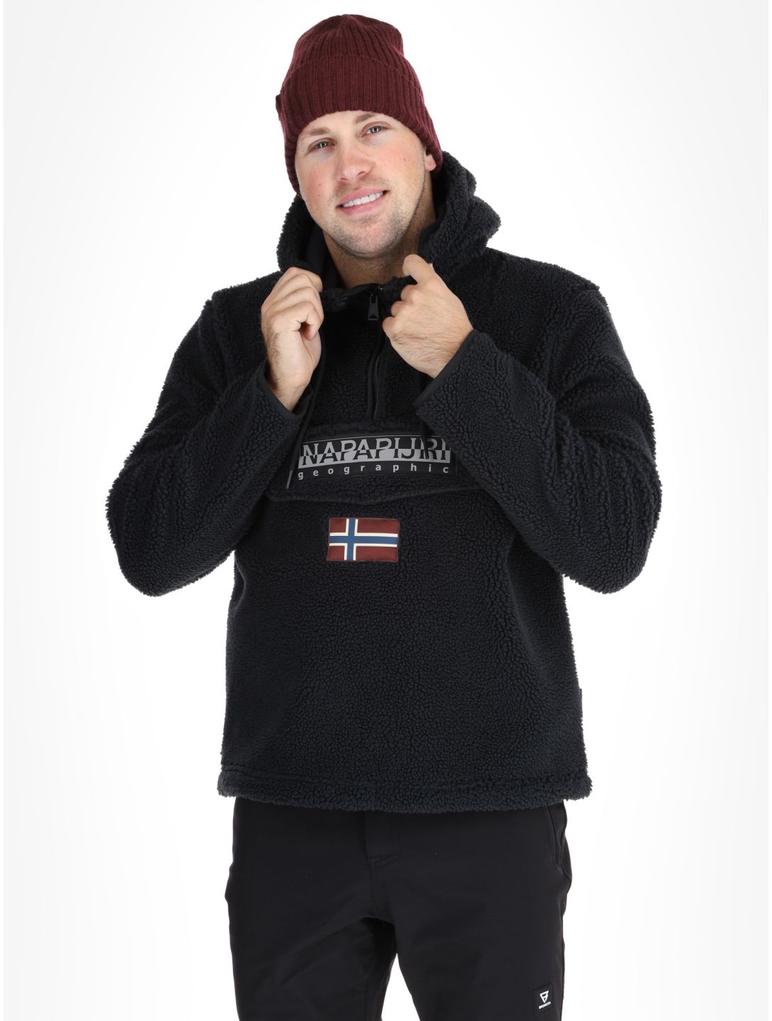 Napapijri, T-Burgee Curly Pullover Herren Black schwarz 