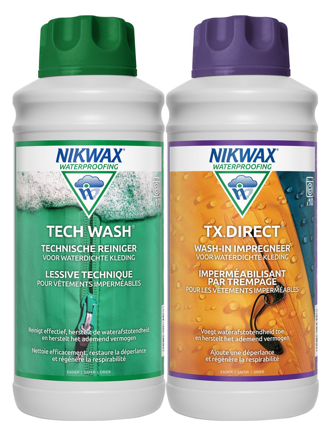 Nikwax, Twin 1 liter tech wash en TX direct Wasch- und Imprägniermittel Unisex 