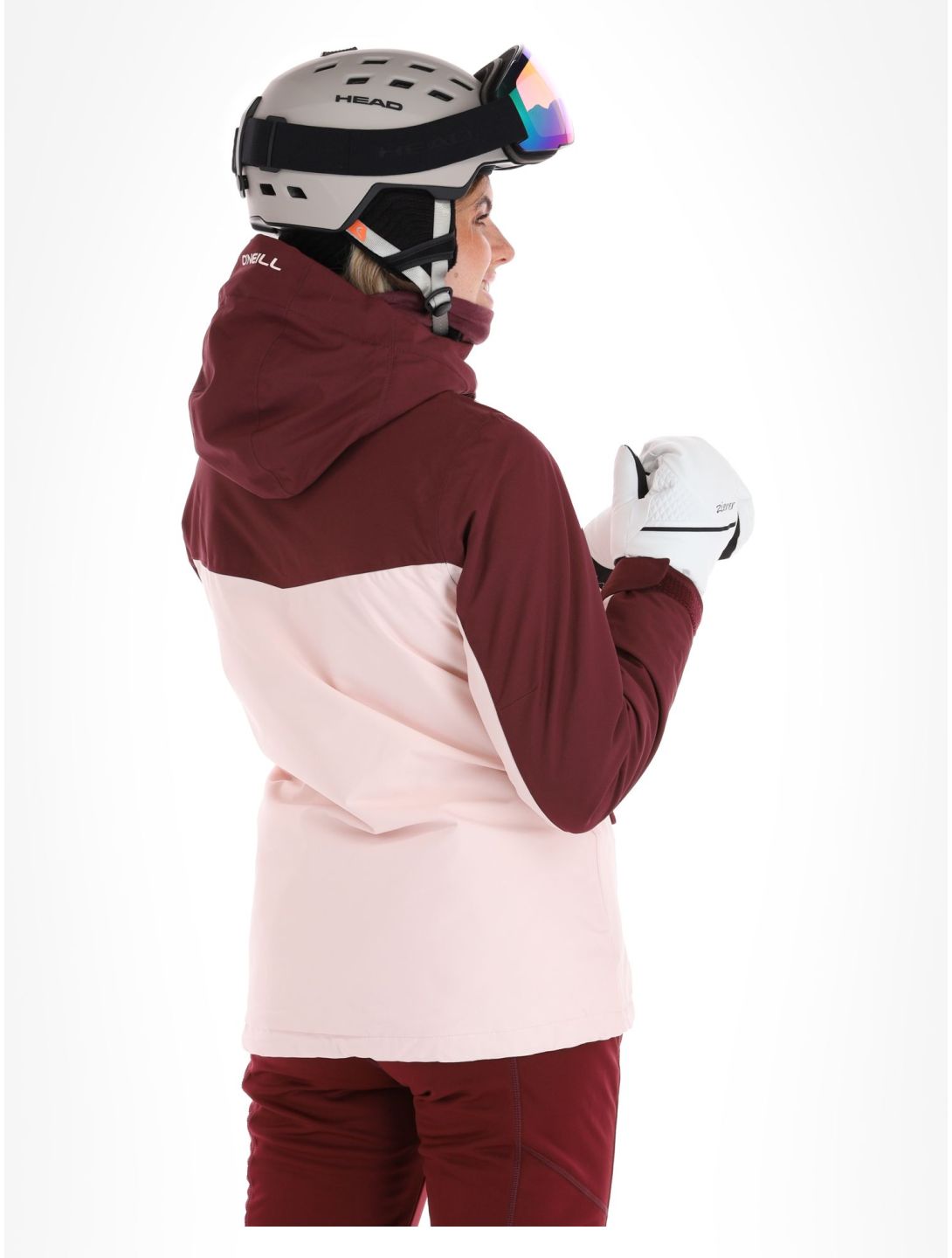 O'Neill, Aplite Skijacke Damen Windsor Wine Colour Block burgund, rosa 