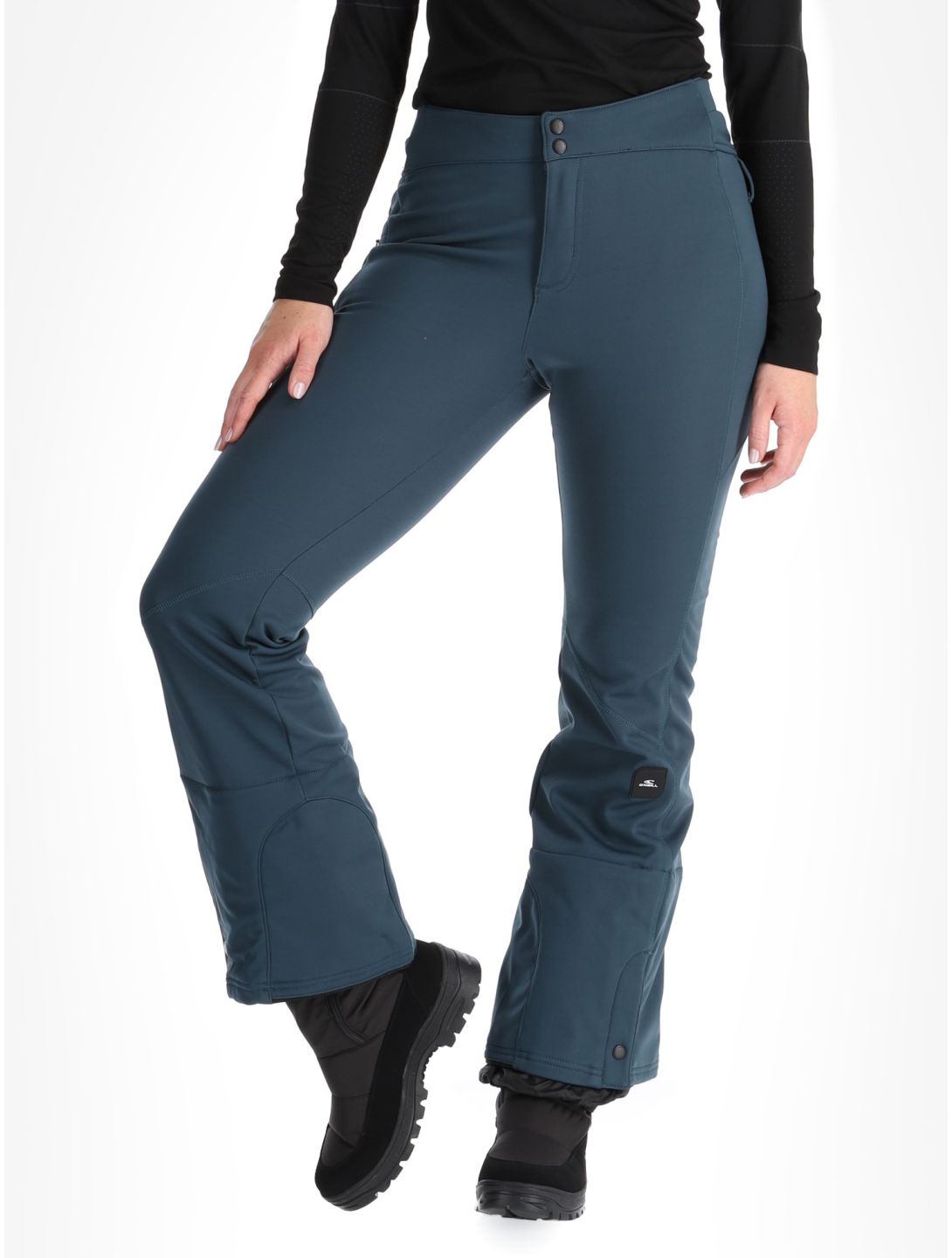 O'Neill, Blessed Softshell Hybrid Skinny Softshell Skihose Damen Alma Steel blau 