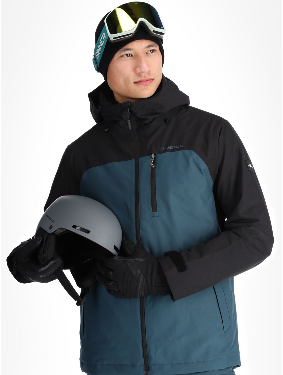 O'Neill, Hammer Plus Snow Skijacke Herren Alma Steel blau, schwarz 