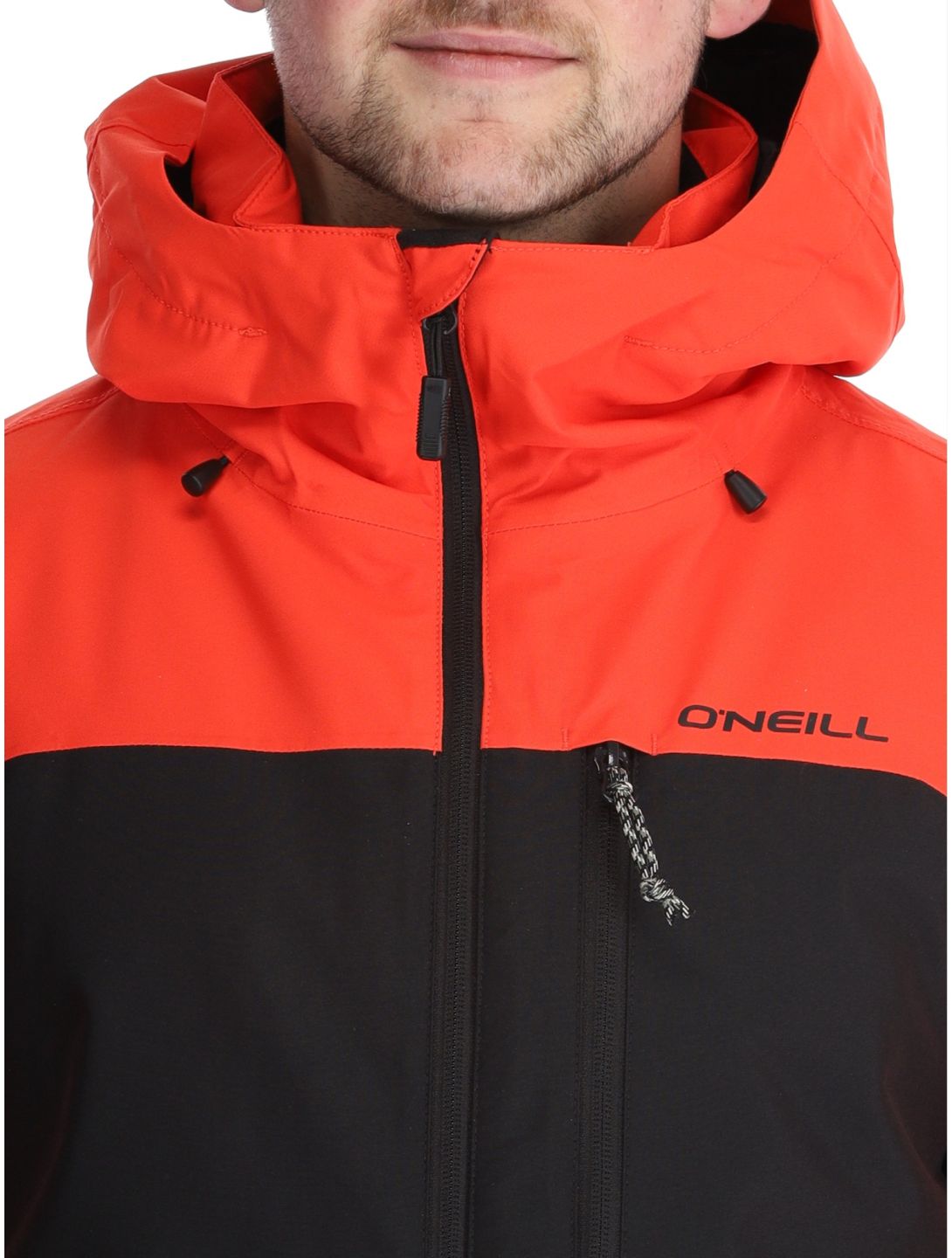 O'Neill, Hammer Plus Snow Skijacke Herren Black Out Colour Block orange, schwarz 