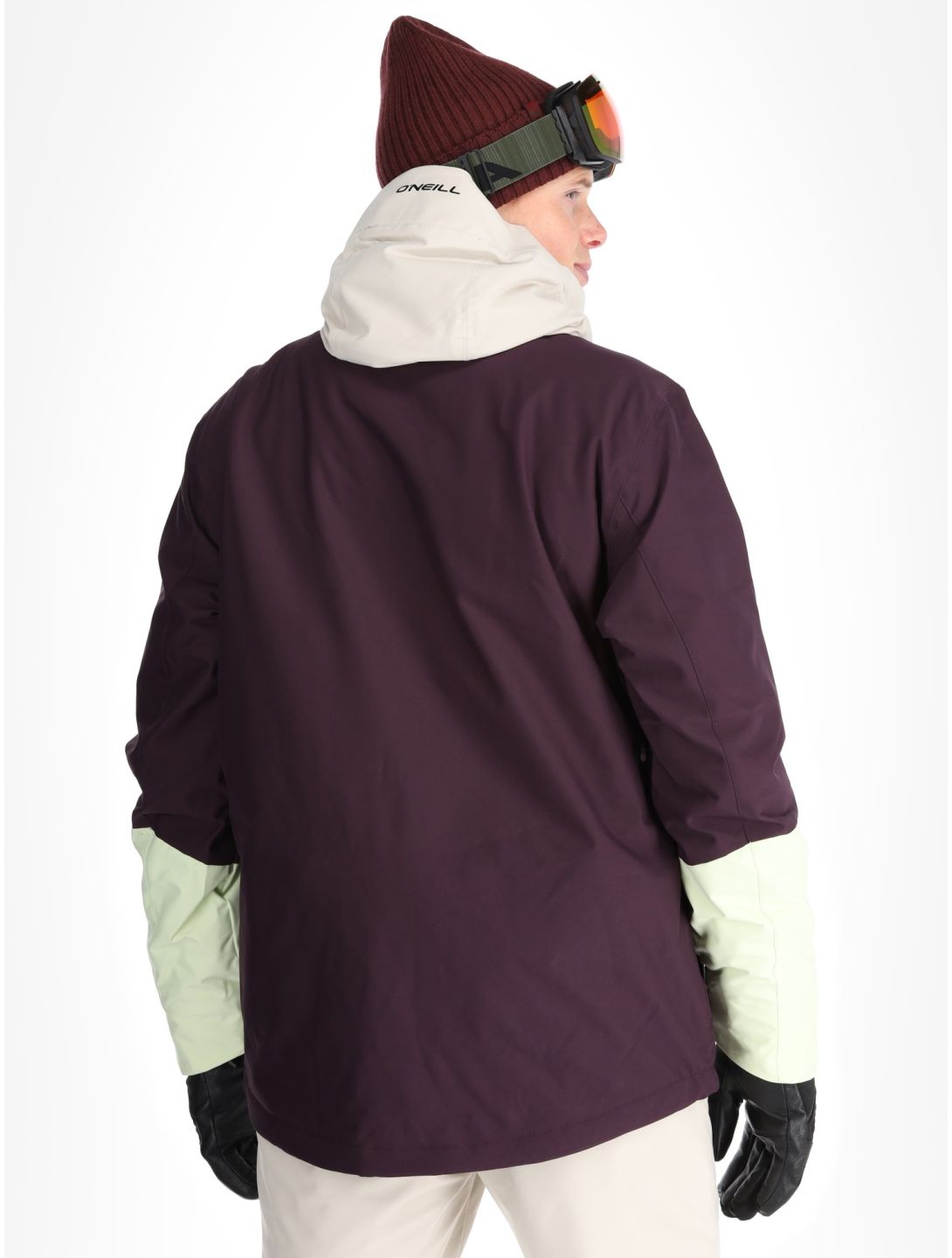 O'Neill, O'Riginals Hybrid Skijacke Herren Aubergine Colour Block gelb, violett 