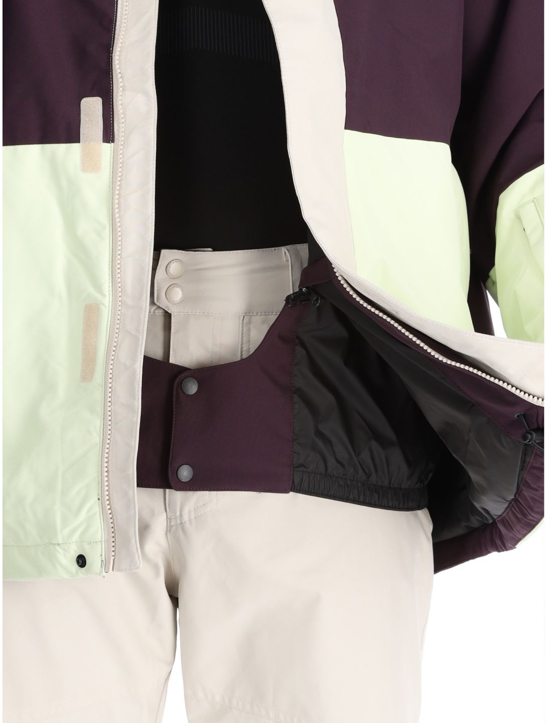 O'Neill, O'Riginals Hybrid Skijacke Herren Aubergine Colour Block gelb, violett 