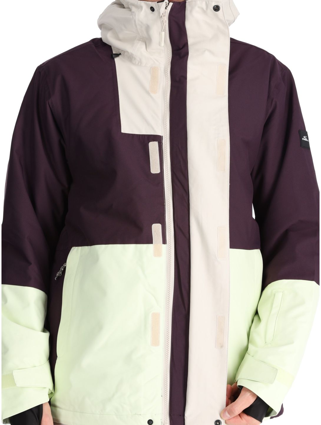 O'Neill, O'Riginals Hybrid Skijacke Herren Aubergine Colour Block gelb, violett 