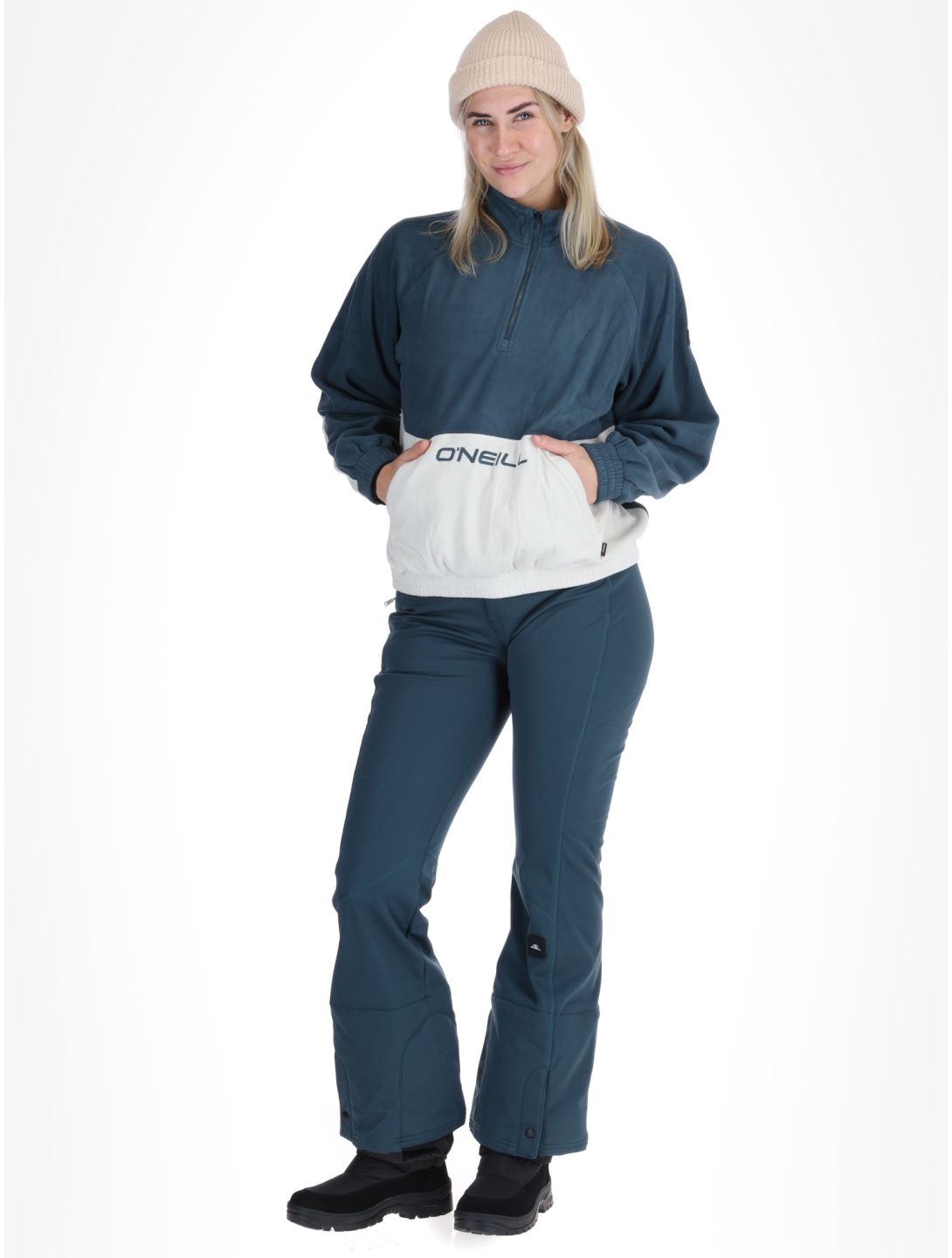 O'Neill, O'riginals Polartec 100HZ Pullover Damen Alma Steel blau, weiß 