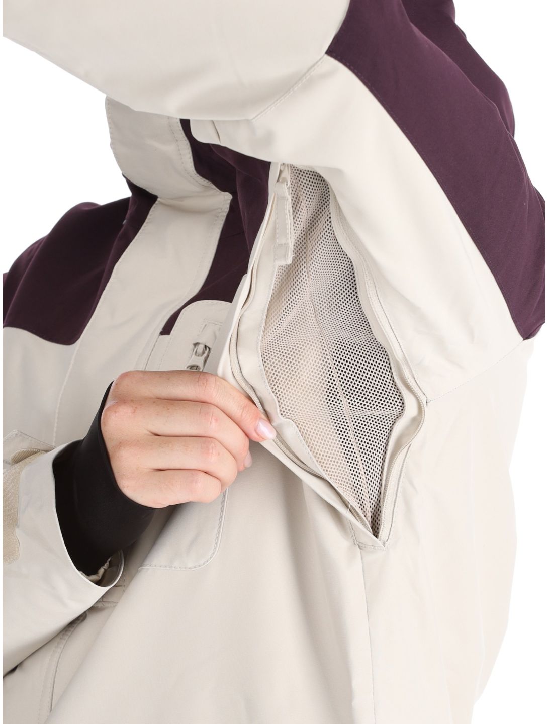 O'Neill, Utility Hybrid Skijacke Damen Atmosphere Colour Block violett, weiß 