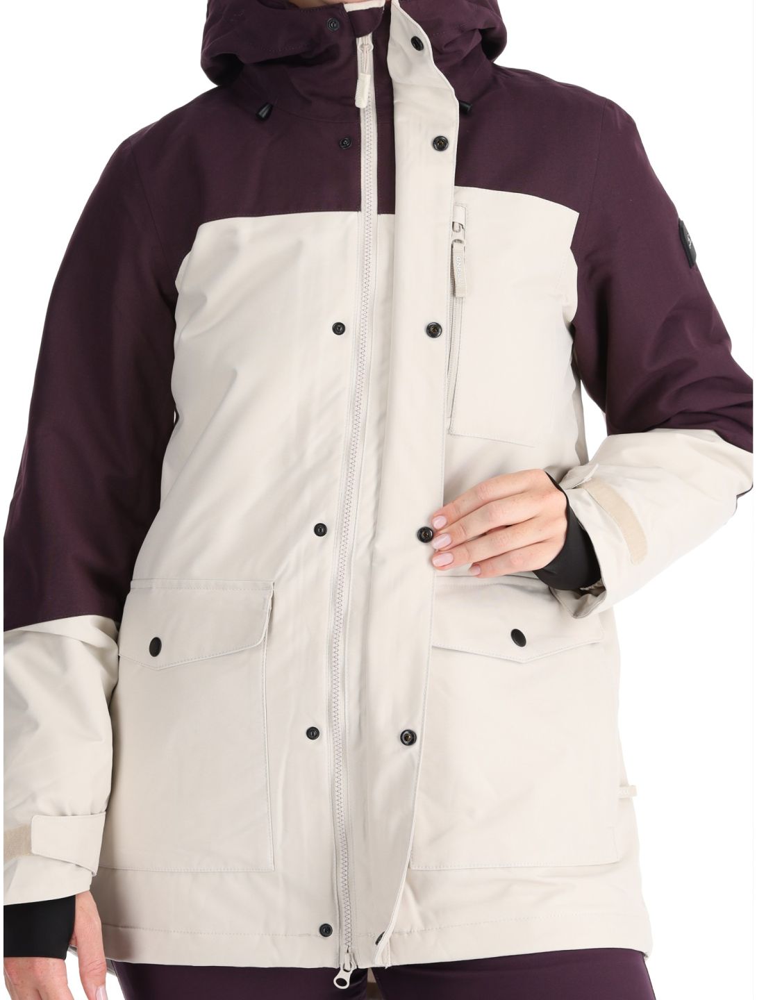 O'Neill, Utility Hybrid Skijacke Damen Atmosphere Colour Block violett, weiß 