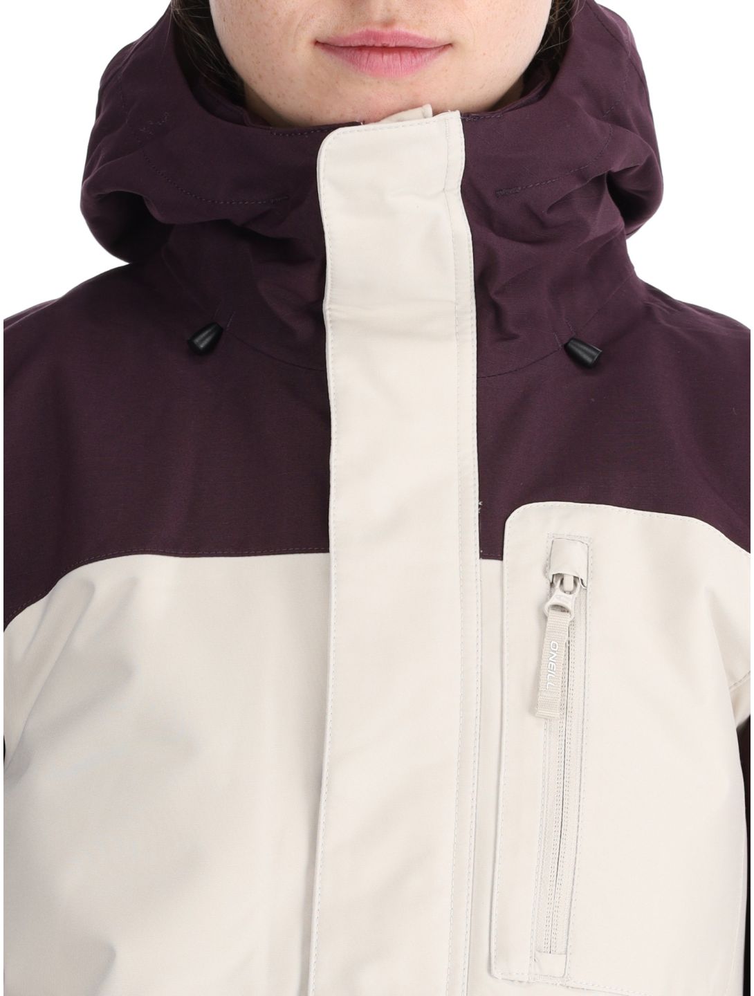 O'Neill, Utility Hybrid Skijacke Damen Atmosphere Colour Block violett, weiß 