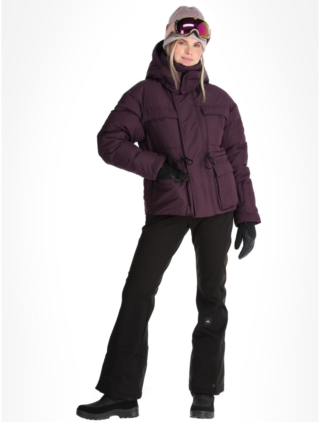 O'Neill, Z.E.N. Hybdrid Skijacke Damen Aubergine violett 