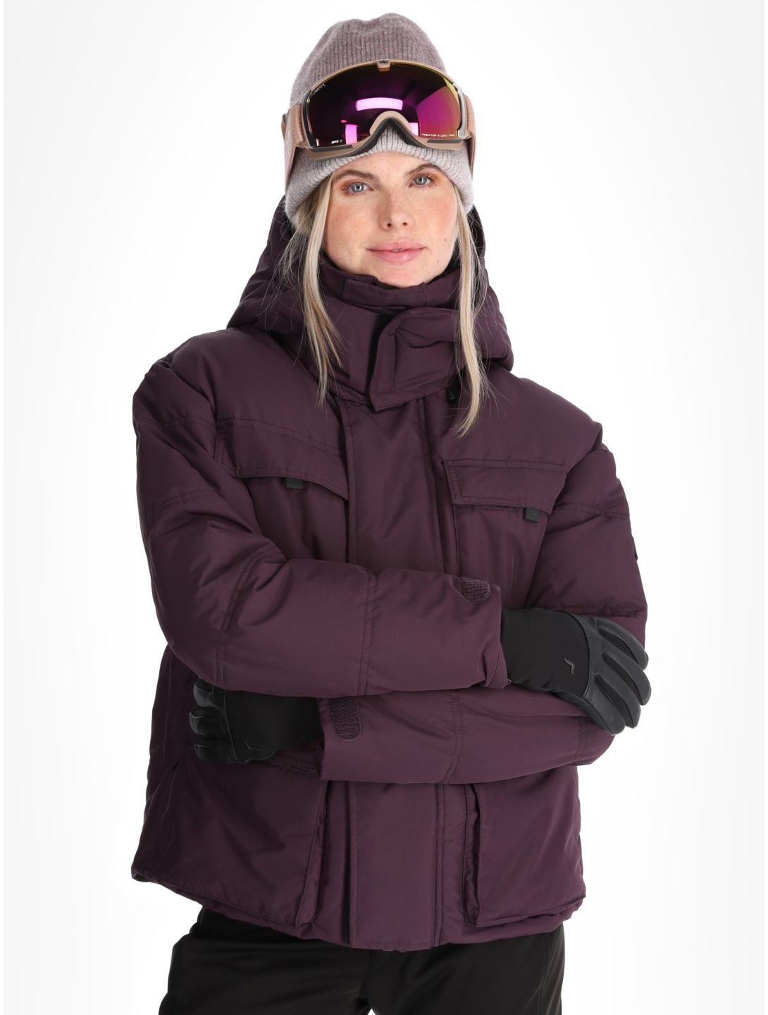 O'Neill, Z.E.N. Hybdrid Skijacke Damen Aubergine violett 